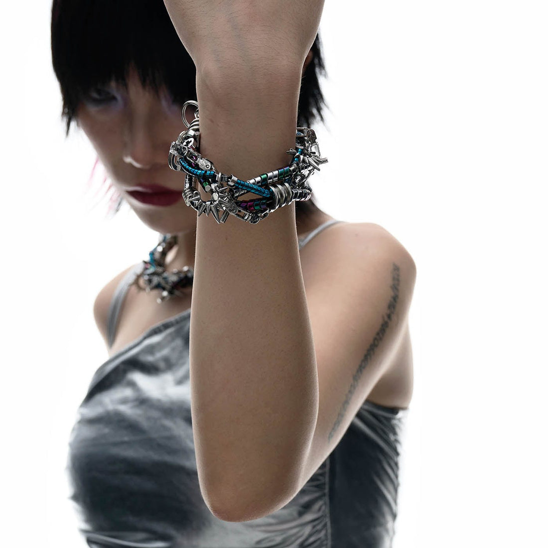 ILLUSORY Doomsday Disco Bracelet-Bracelet-Standard (7.5 Inches - 9.1 Inches)-Free Shipping Leatheretro