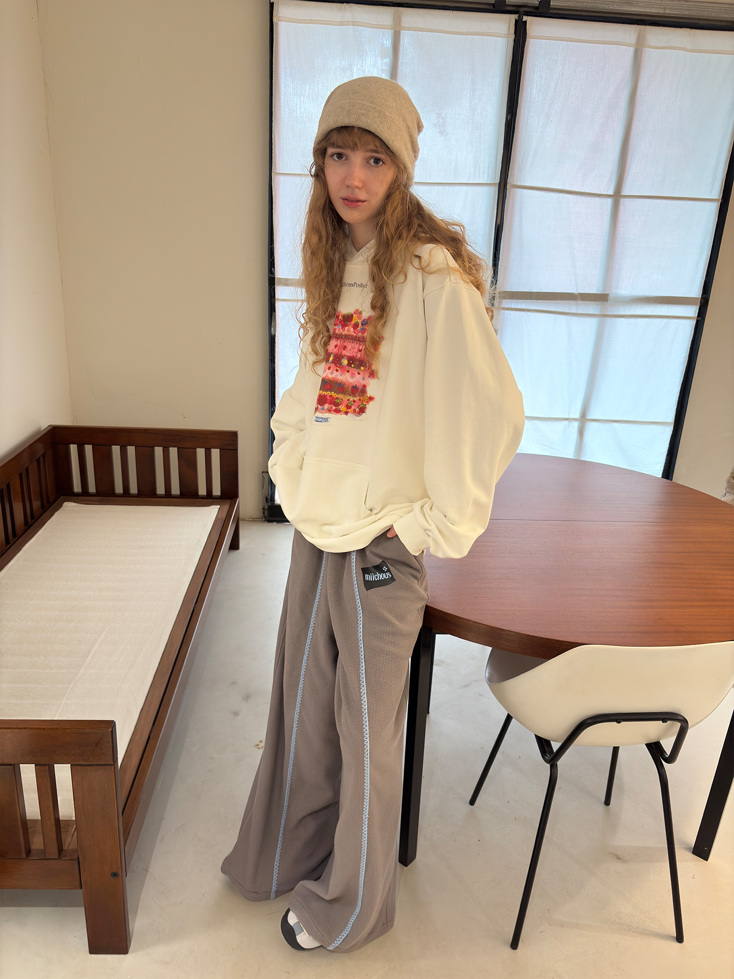 MIICHOUS Cake Graphic Oversized Hoodie-Sweatshirt-S-White-Free Shipping Leatheretro