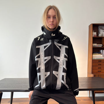 MIICHOUS 1st 3A Graphic Oversized Hooded Windbreaker-Jacket-S-Free Shipping Leatheretro