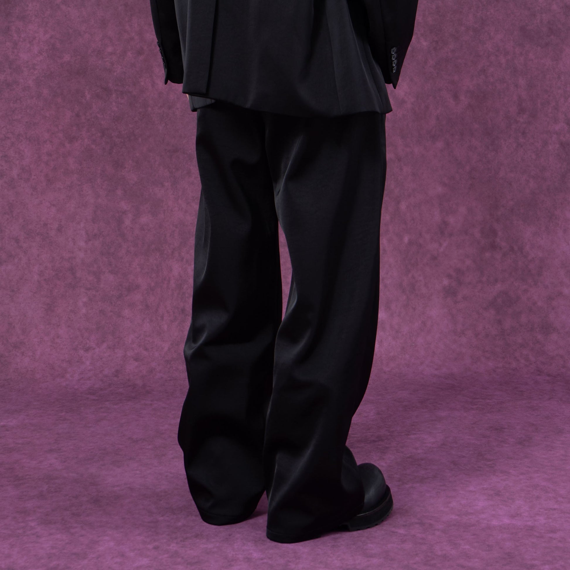 CLP Satin Straight-Leg Pants-Pants-S-Coffee-Free Shipping Leatheretro