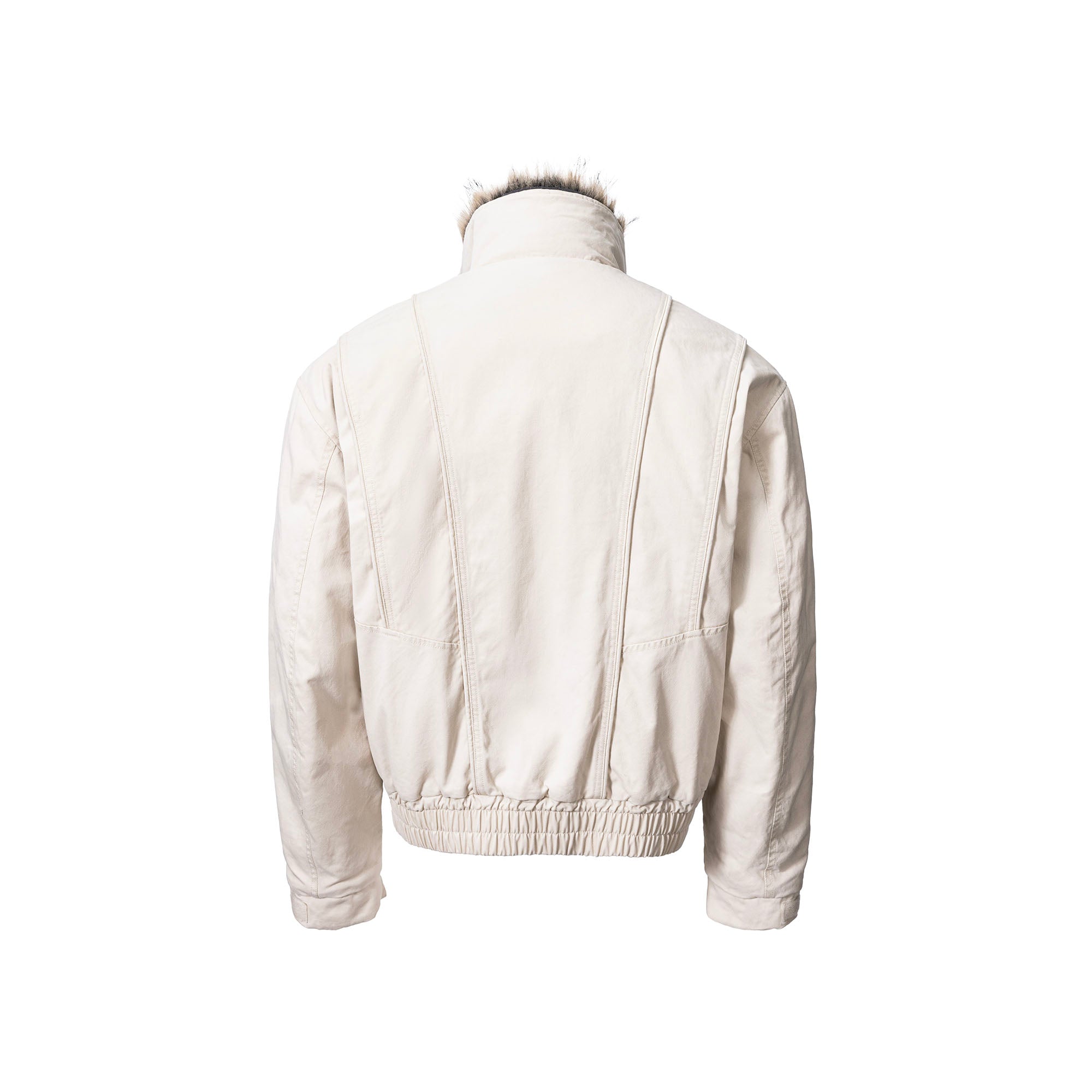 CATSSTAC Detachable Faux Fur Scarf Panel Jacket-Jacket-M (Preorder)-Brown-Free Shipping Leatheretro