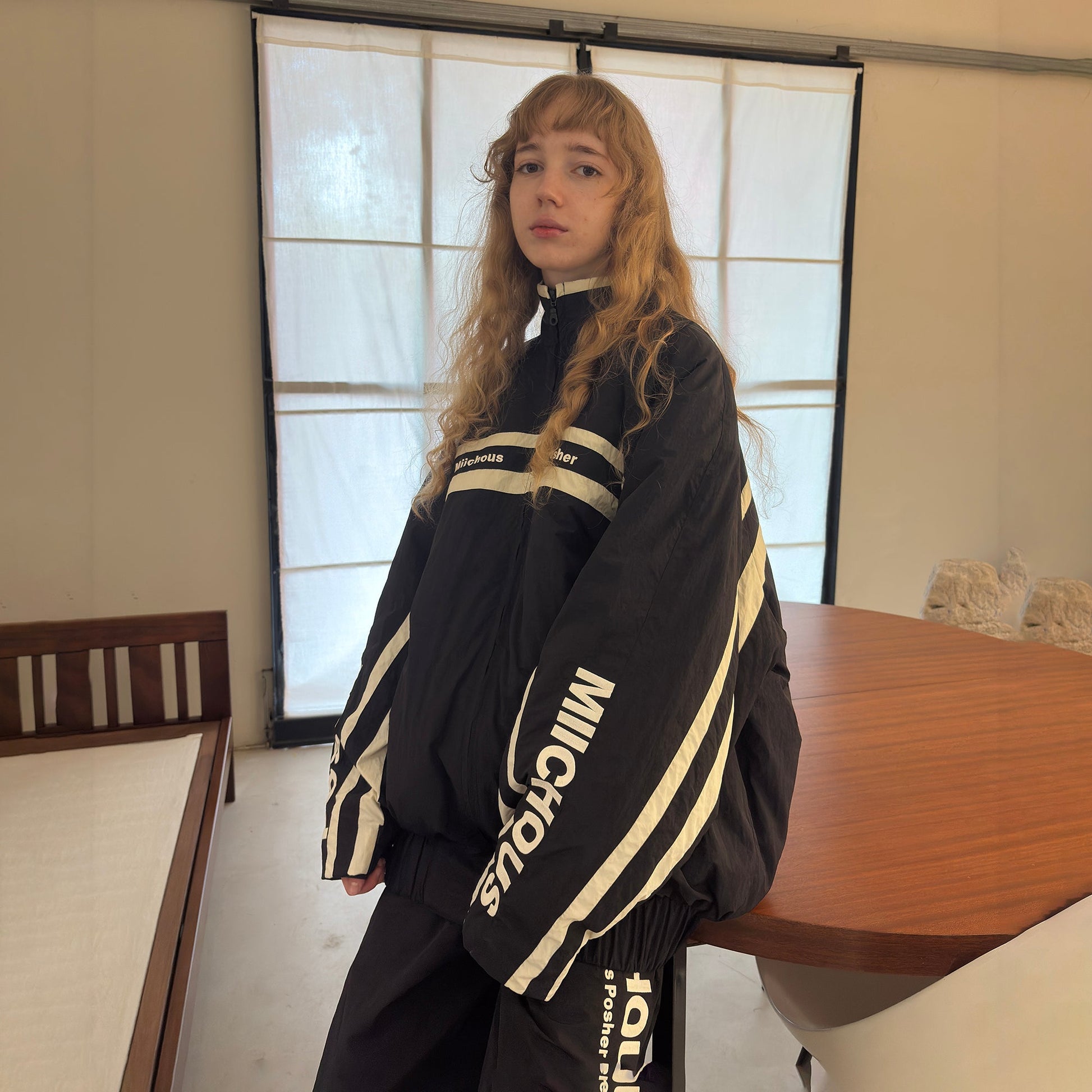 MIICHOUS Contrast Stripes Paneled Padded Jacket-Jacket-S-Free Shipping Leatheretro