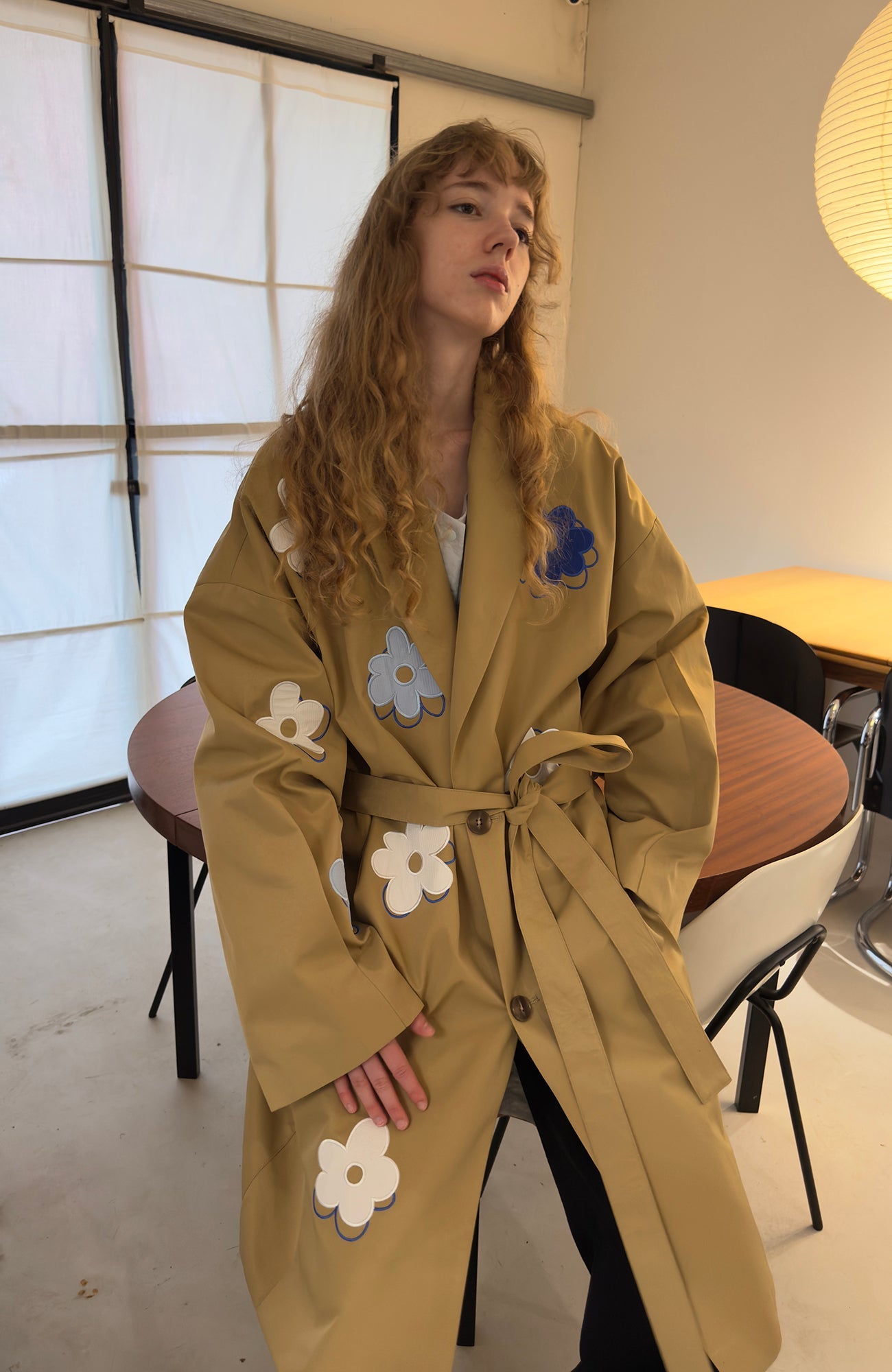MIICHOUS Floral Paneled Detachable Liner Coat-Jacket-S-Khaki-Free Shipping Leatheretro