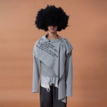 CLP Deconstructed Shawl-Overlay Sweatshirt-Sweatshirt-S (Preorder)-Free Shipping Leatheretro