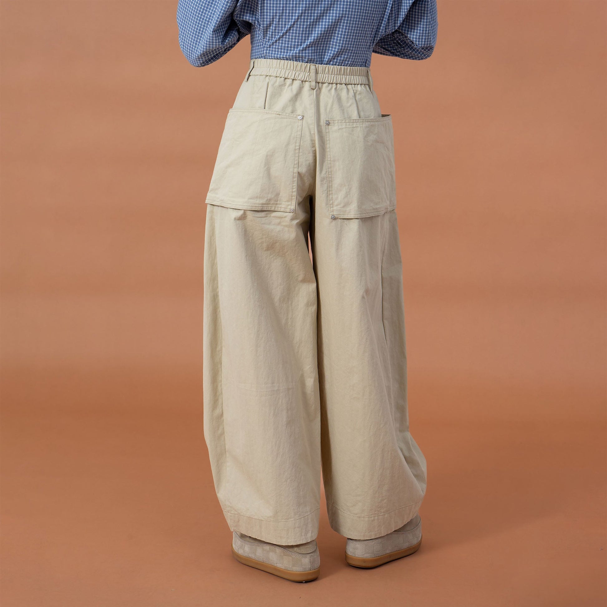 CLP Utility Big-Pocket Barrel Pants-Pants-M-Black-Free Shipping Leatheretro