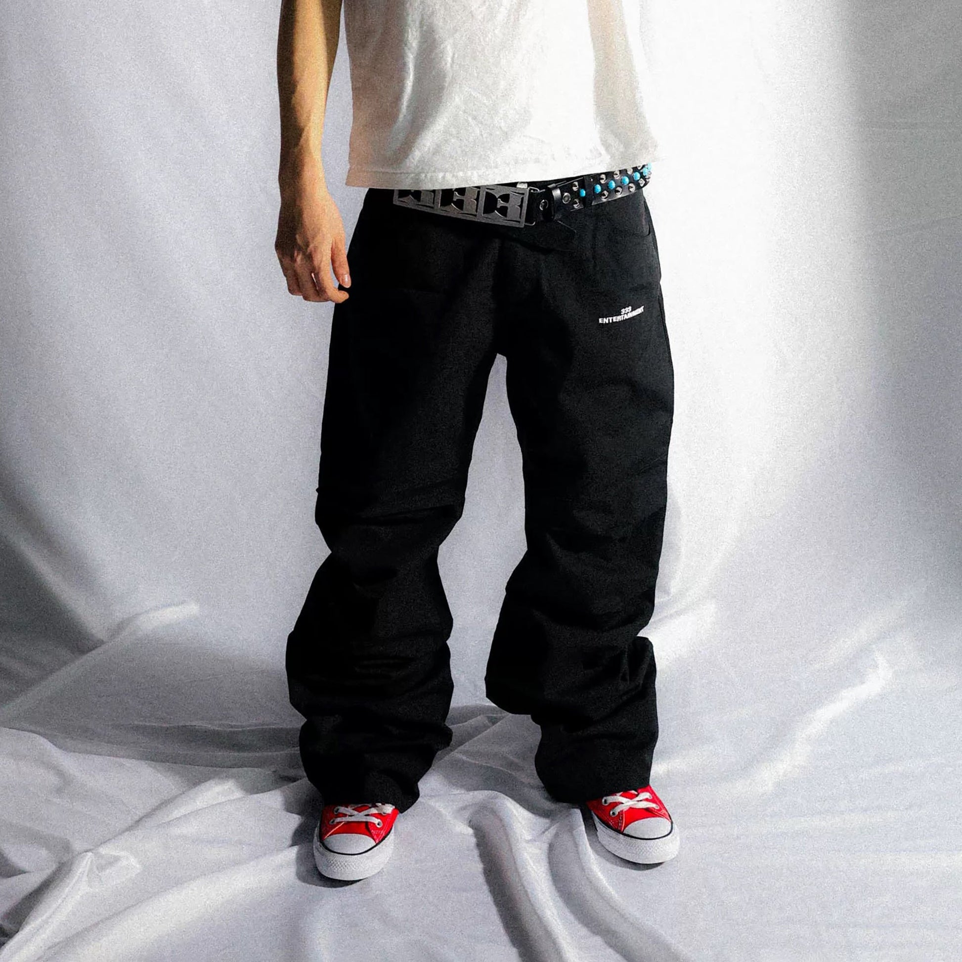 PCCVISION Essential LOGO Wrinkled Baggy Pants-Pants-XS-Free Shipping Leatheretro