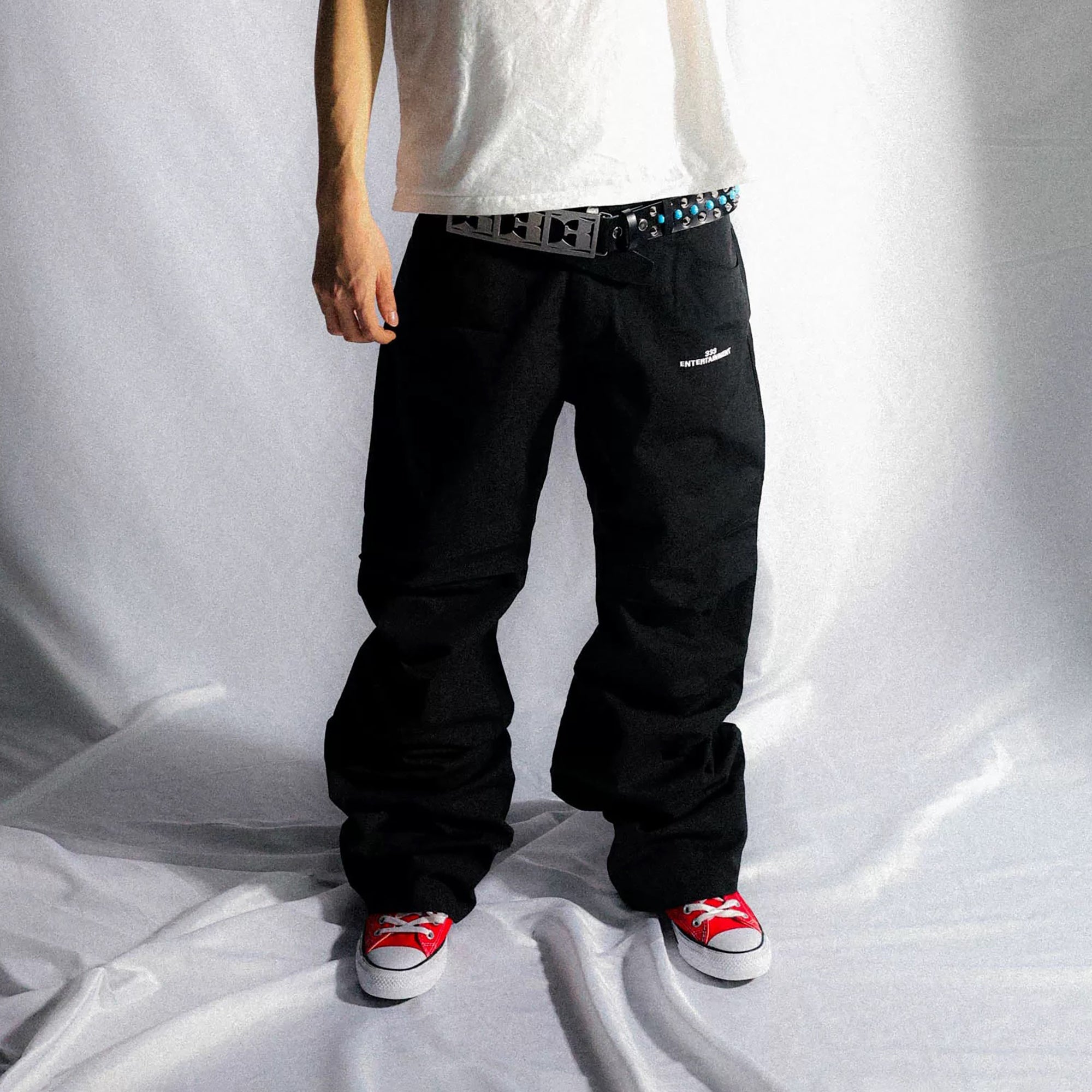 PCCVISION Essential LOGO Wrinkled Baggy Pants-Pants-XS-Free Shipping Leatheretro