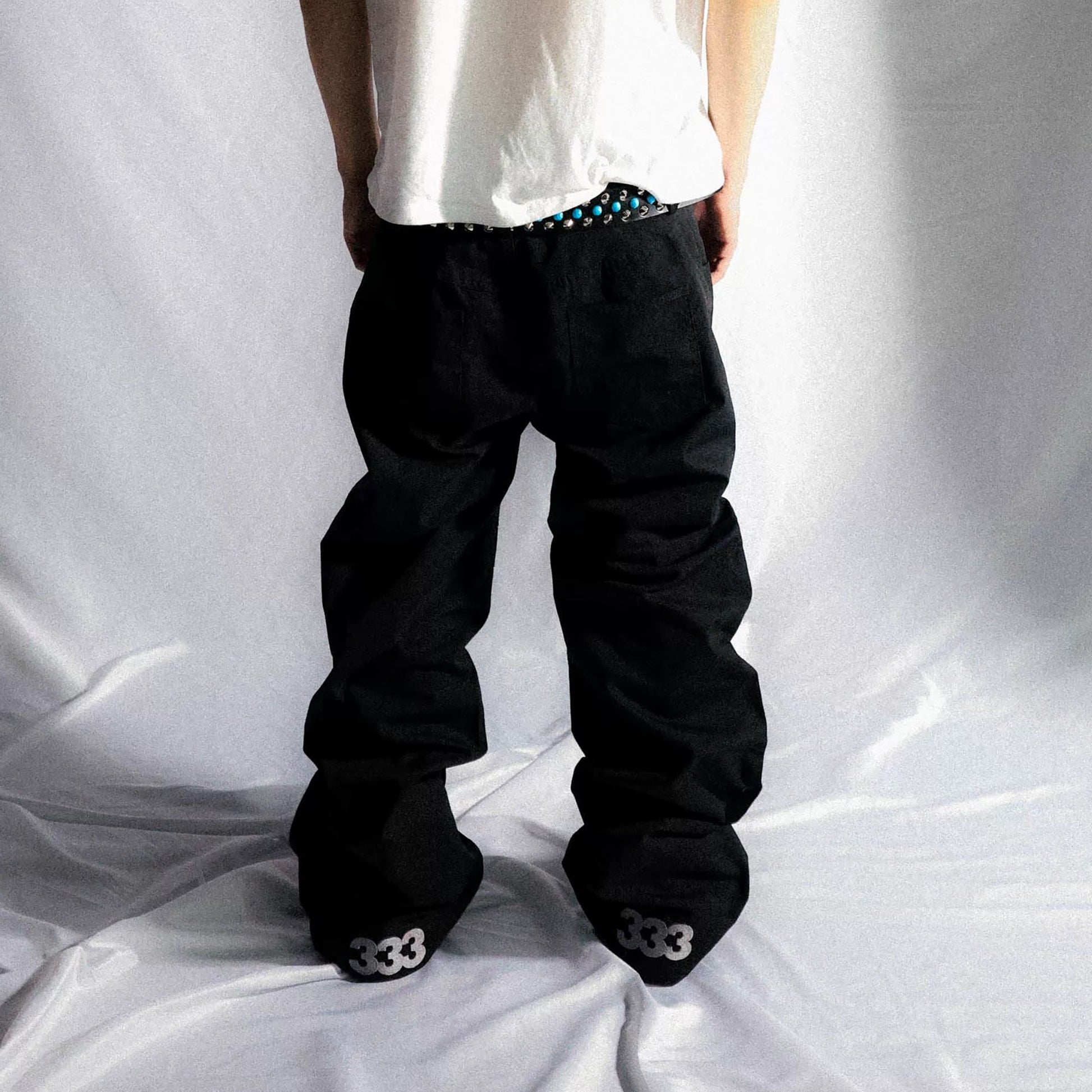 PCCVISION Essential LOGO Wrinkled Baggy Pants-Pants-XS-Free Shipping Leatheretro