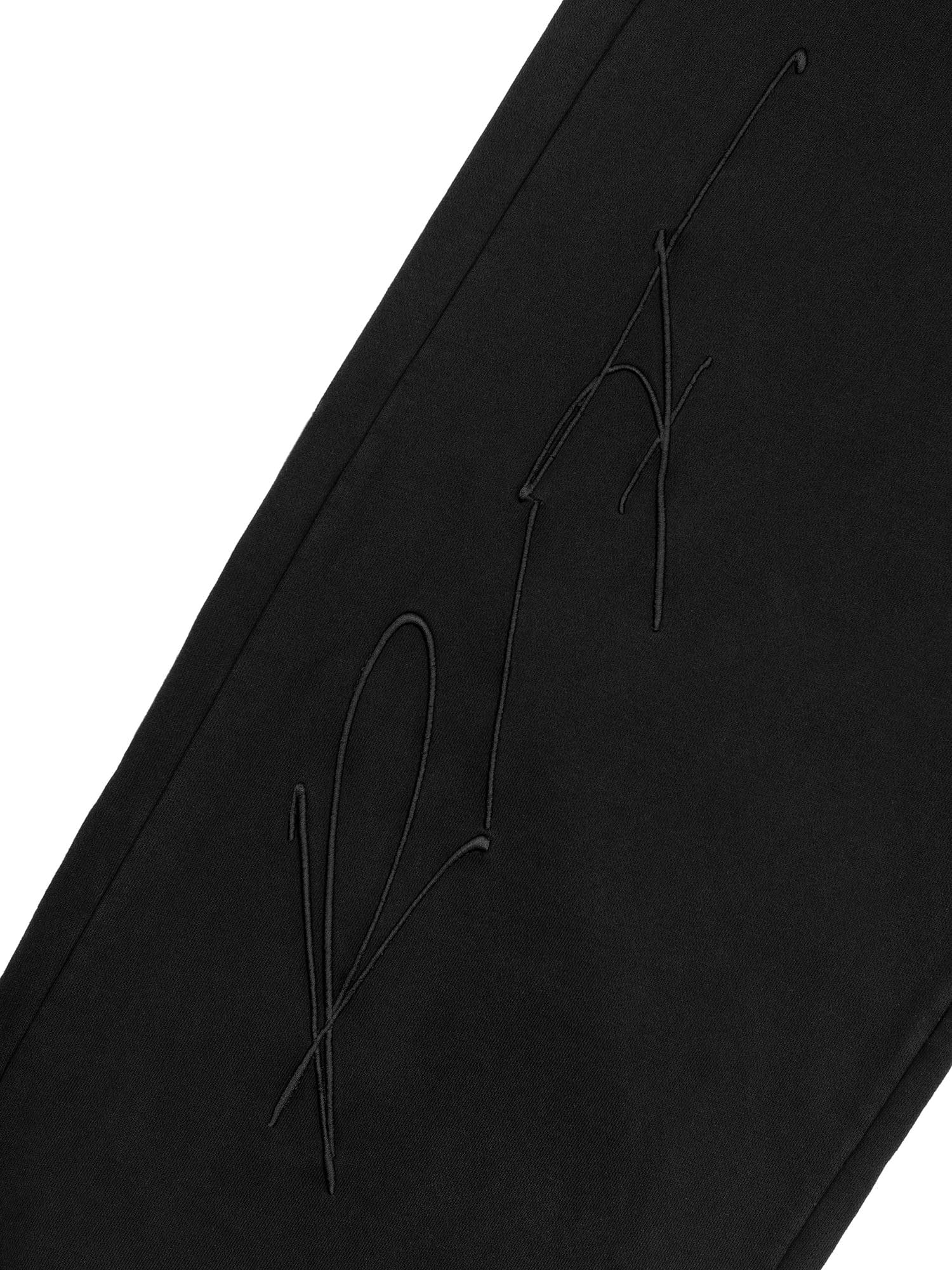 FVVO Distressed Embroidered Drawstring Sweatpants-Pants-S-Black-Free Shipping Leatheretro