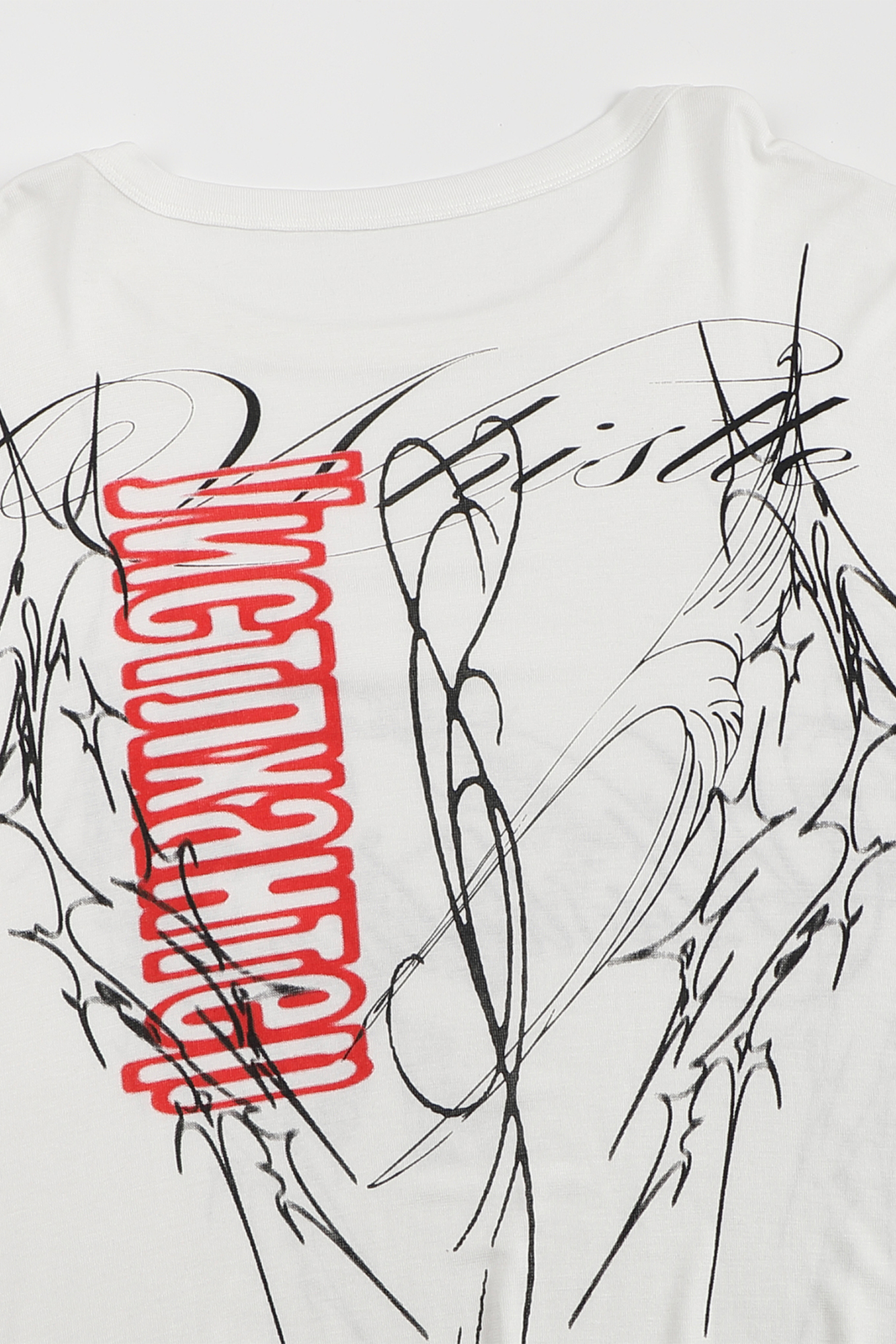 WHISTLEHUNTER Lyocell Graphic Long-Sleeve Tee-T Shirt-S (Preorder)-White-Free Shipping Leatheretro