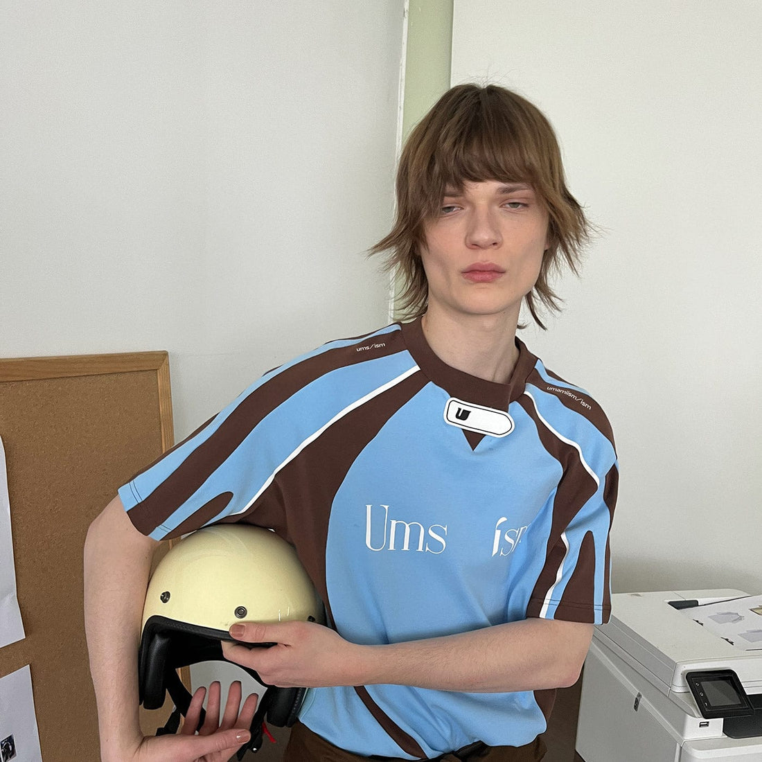 UMAMIISM Flow Line Spliced T-Shirt-T Shirt-XS-Free Shipping Leatheretro