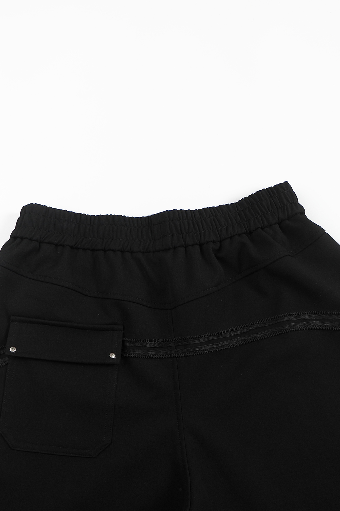 WHISTLEHUNTER Strap-Trim Tailored Trousers-Pants-S (Preorder)-Black-Free Shipping Leatheretro