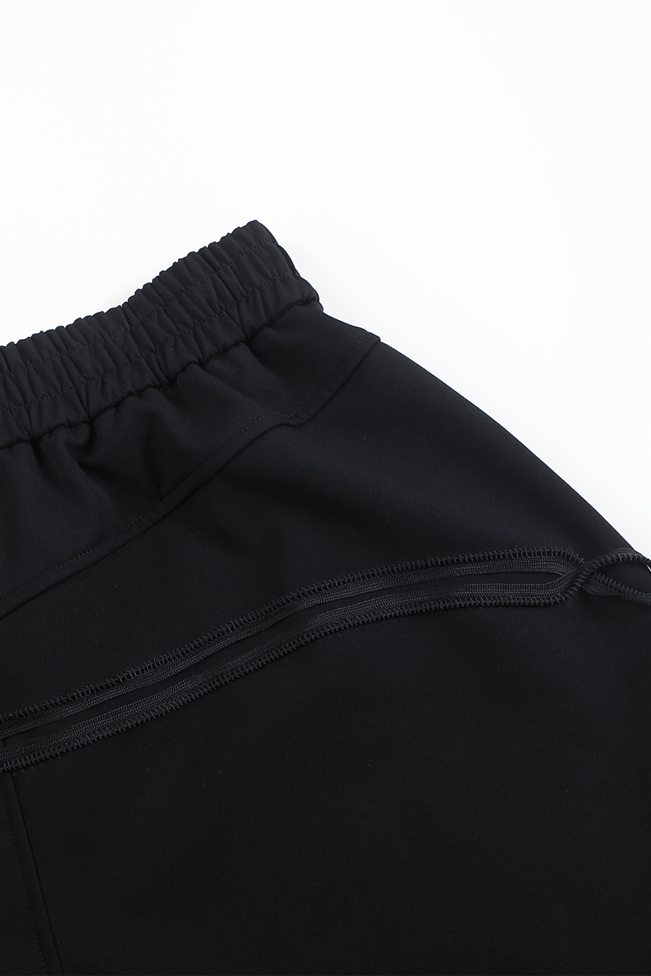 WHISTLEHUNTER Strap-Trim Tailored Trousers-Pants-S (Preorder)-Black-Free Shipping Leatheretro