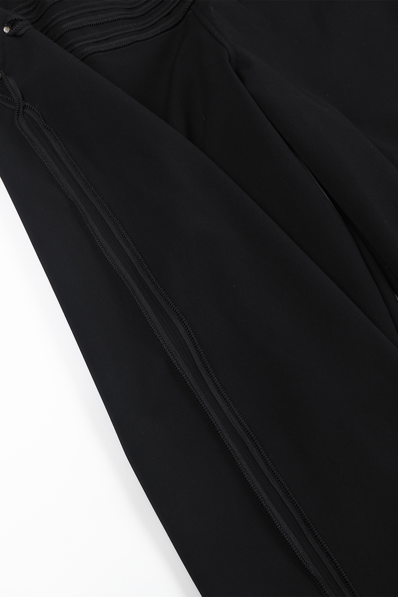 WHISTLEHUNTER Strap-Trim Tailored Trousers-Pants-S (Preorder)-Black-Free Shipping Leatheretro