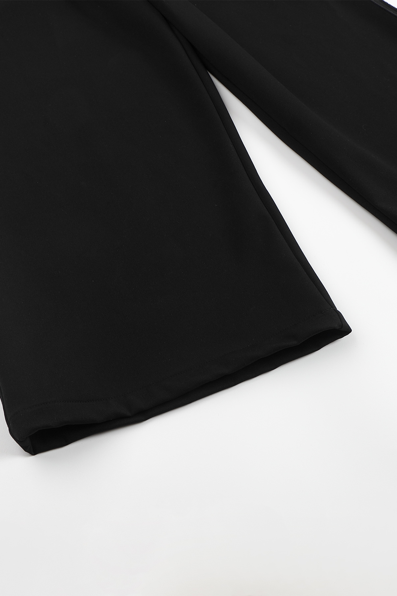 WHISTLEHUNTER Strap-Trim Tailored Trousers-Pants-S (Preorder)-Black-Free Shipping Leatheretro