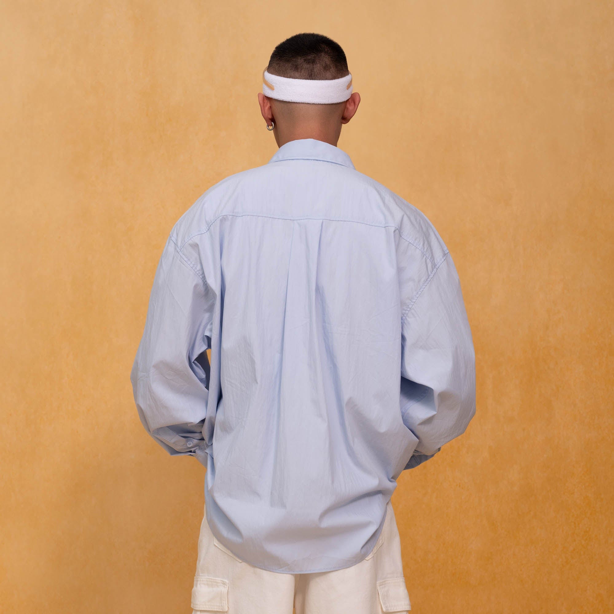 CLP Essential Crinkled Oversized Shirt-Shirt-S-Pink-Free Shipping Leatheretro