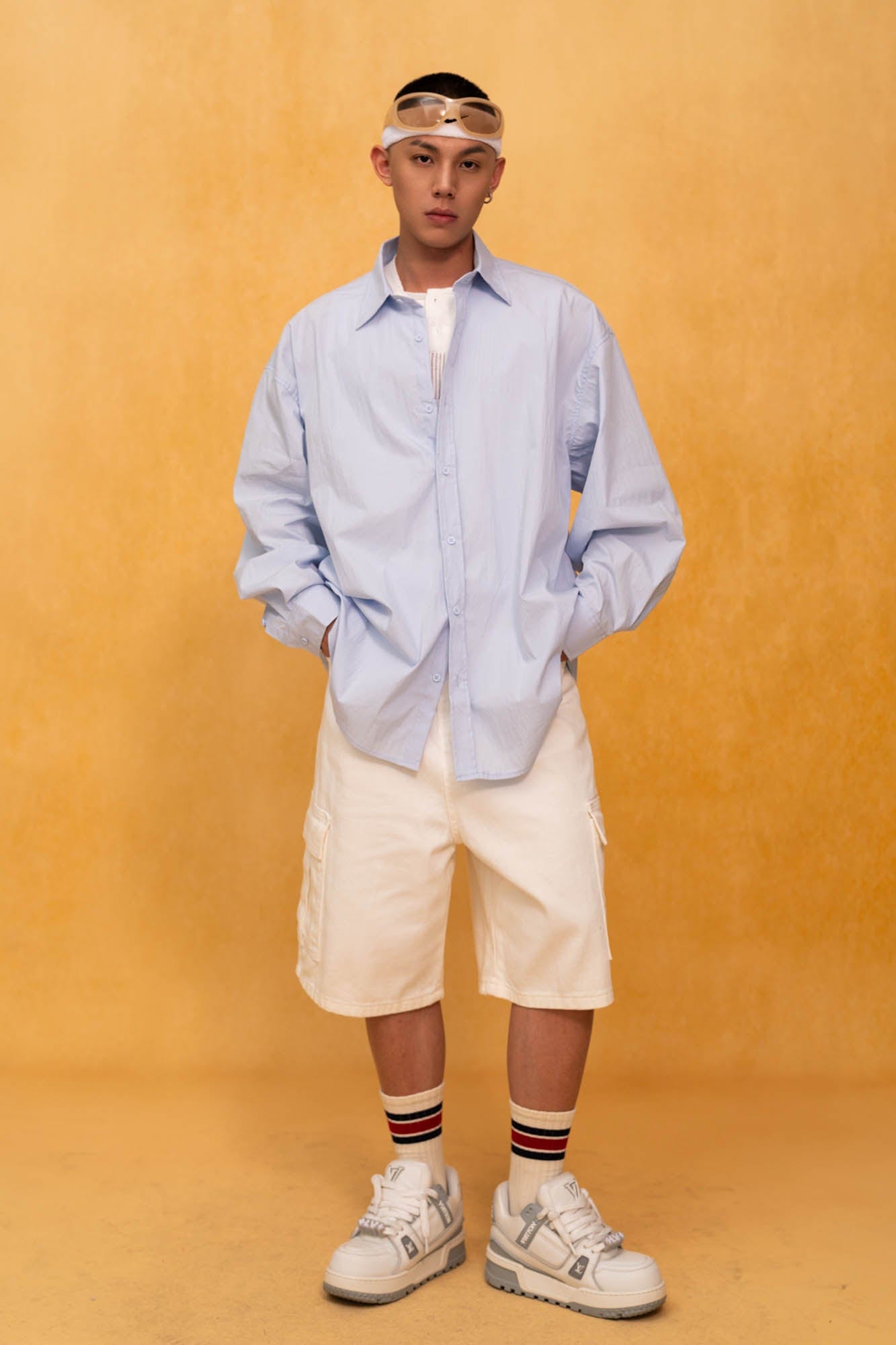 CLP Essential Crinkled Oversized Shirt-Shirt-S-Pink-Free Shipping Leatheretro