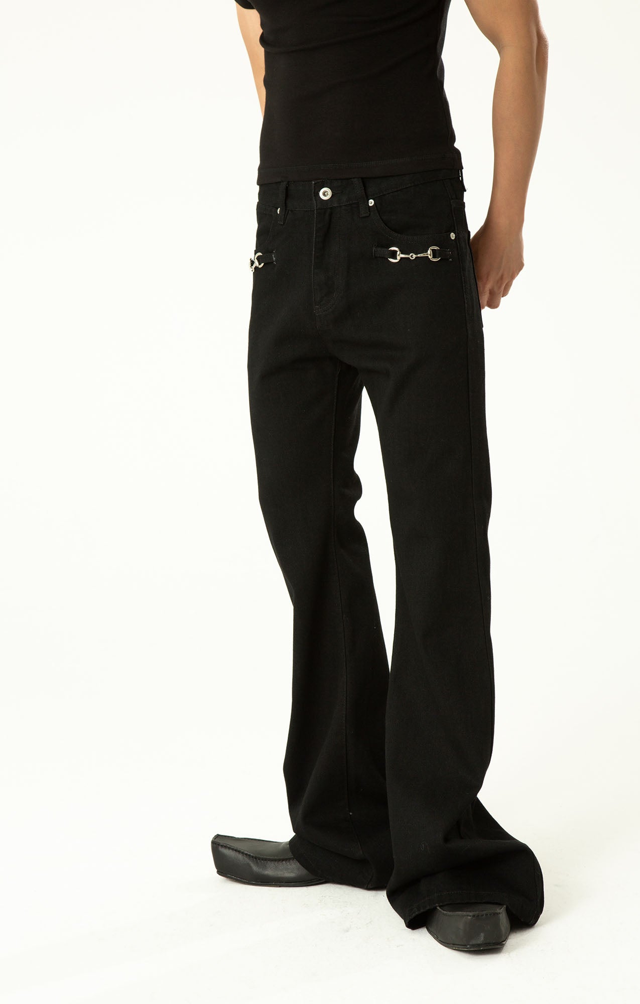 CLP Essential Flared Slim Jeans-Jeans-S-Free Shipping Leatheretro