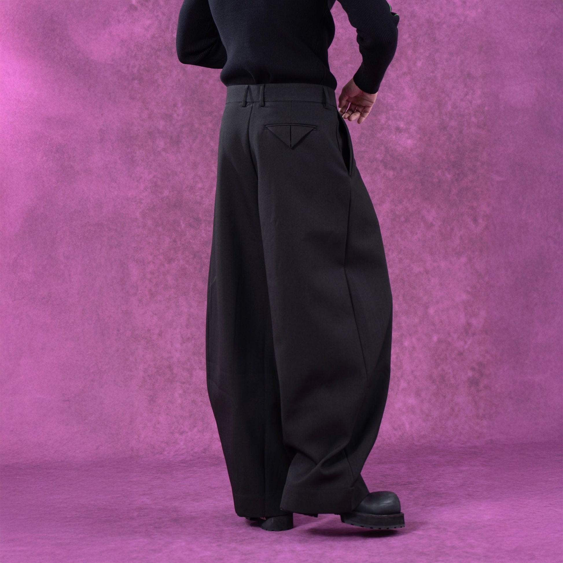 CLP Classical Oversized Trousers-Pants-M-Black-Free Shipping Leatheretro