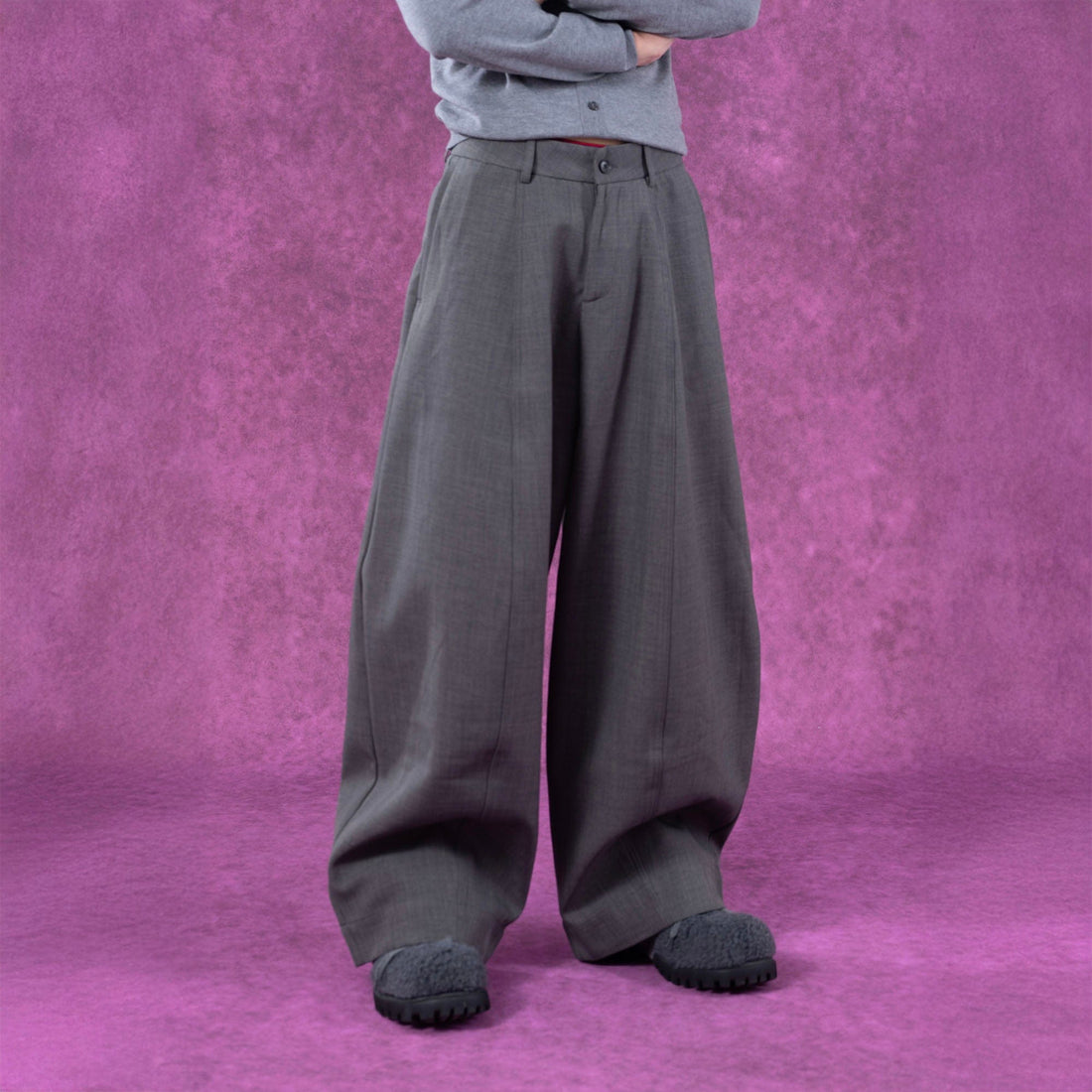 CLP Classical Oversized Trousers-Pants-M-Black-Free Shipping Leatheretro