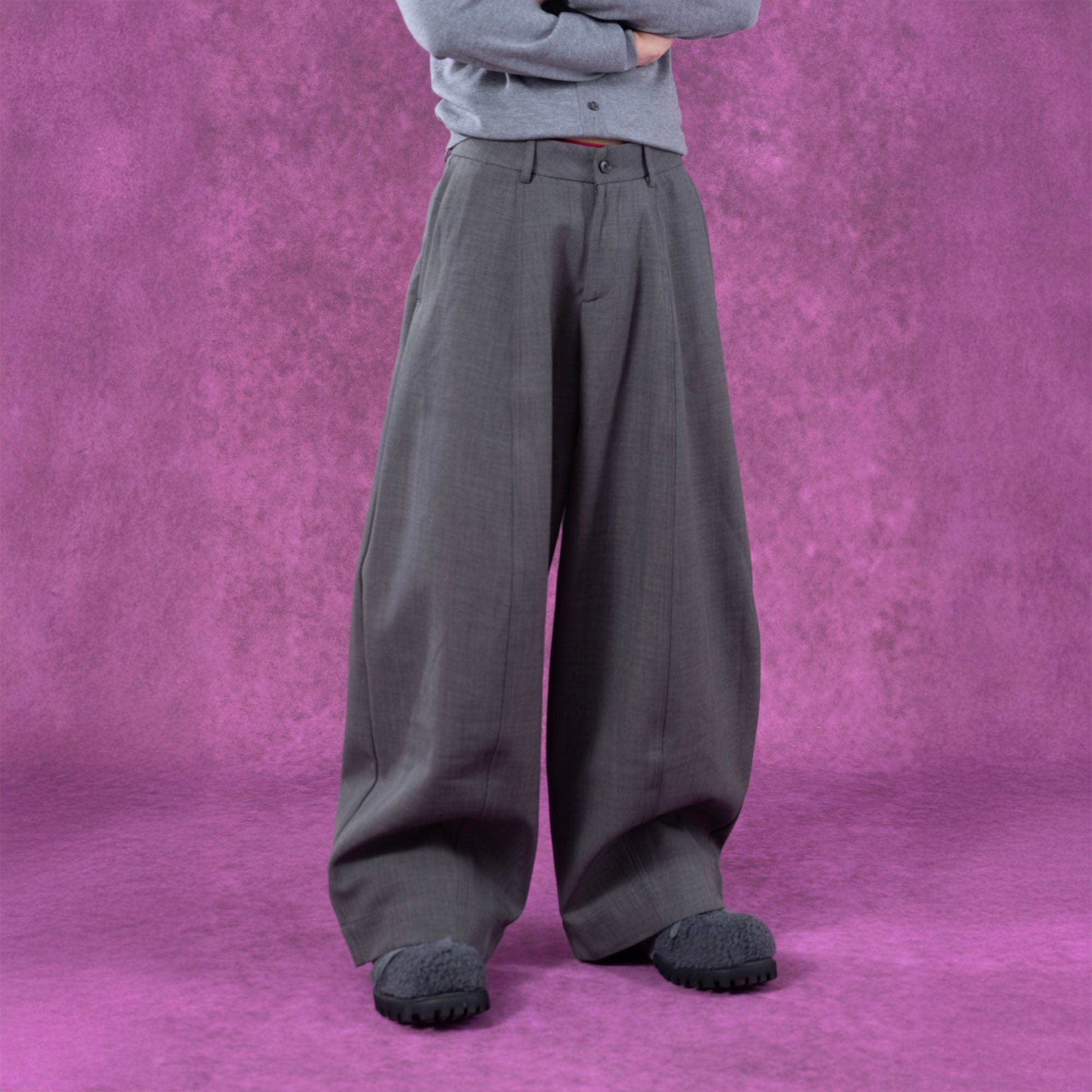 CLP Classical Oversized Trousers-Pants-M-Black-Free Shipping Leatheretro