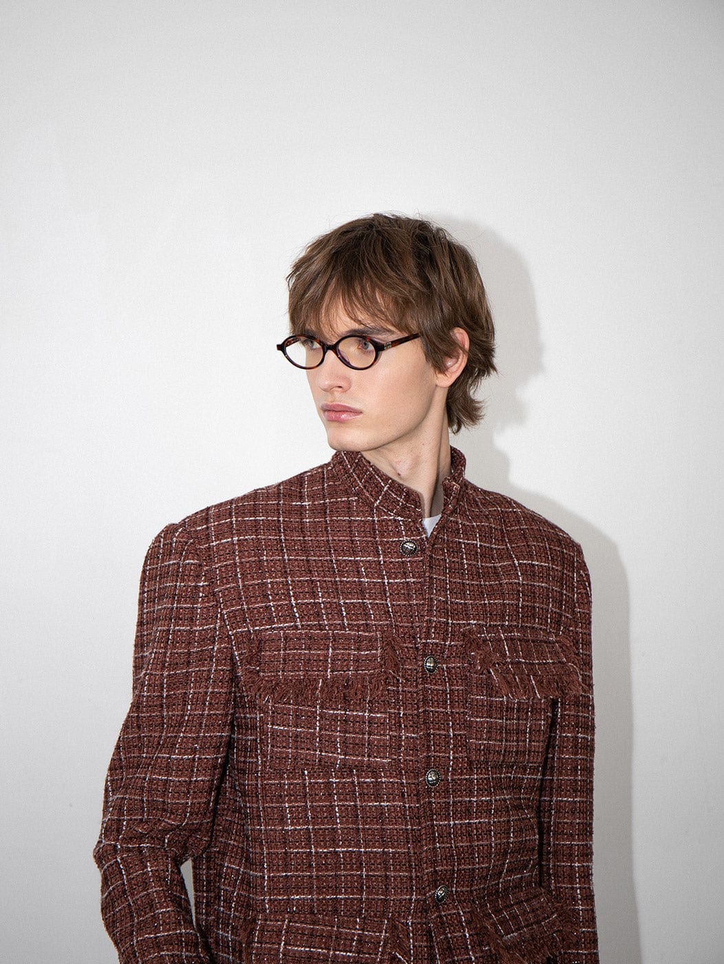 LEONSENSE Tassels Pockets Tweed Jacket-Jacket-S-Free Shipping Leatheretro
