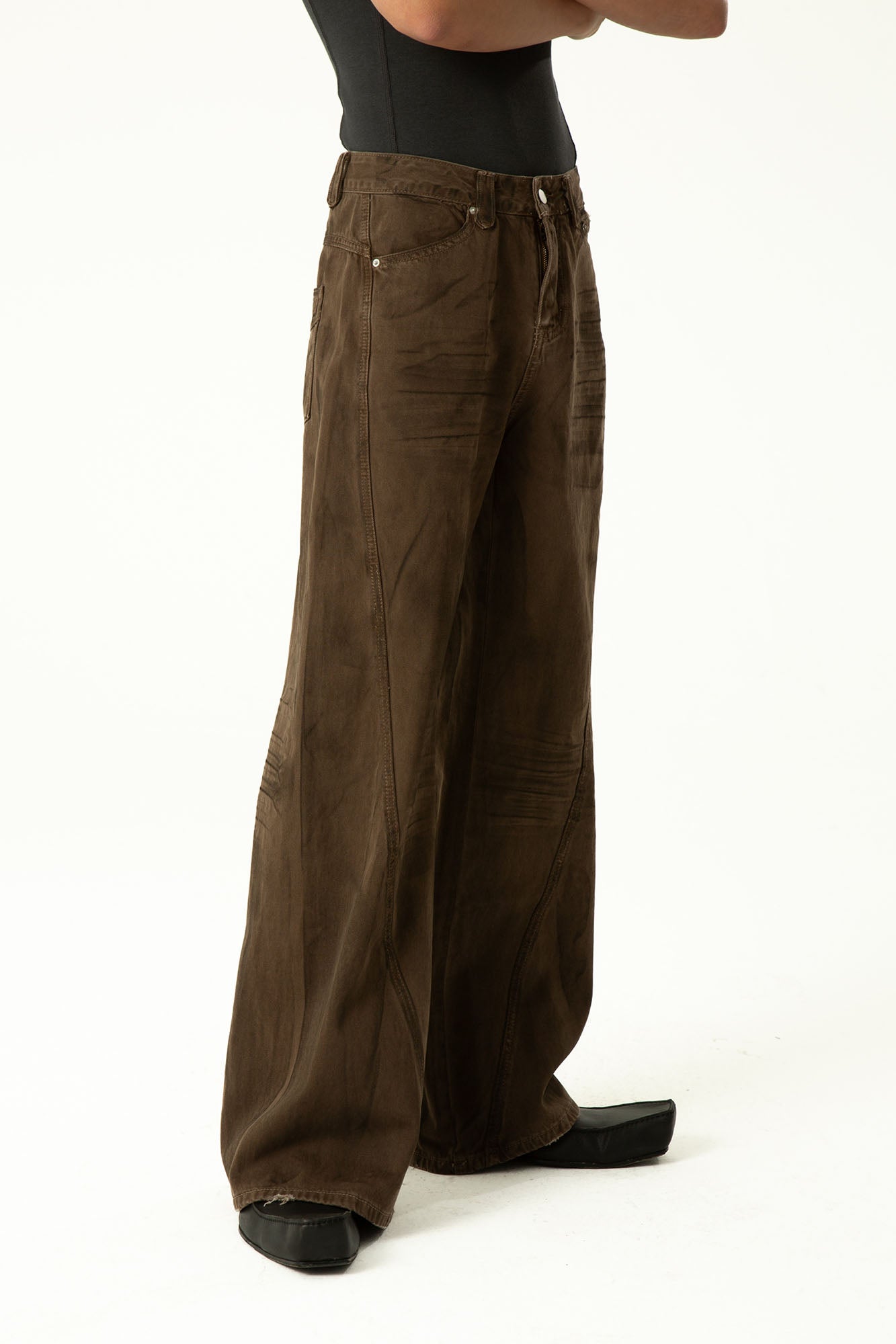 CLP Retro Panel Straight-Leg Jeans-Jeans-M-Free Shipping Leatheretro