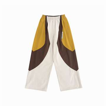 MIICHOUS Contrast Curved Panel Outdoor Pants-Pants-S-Yellow-Free Shipping Leatheretro