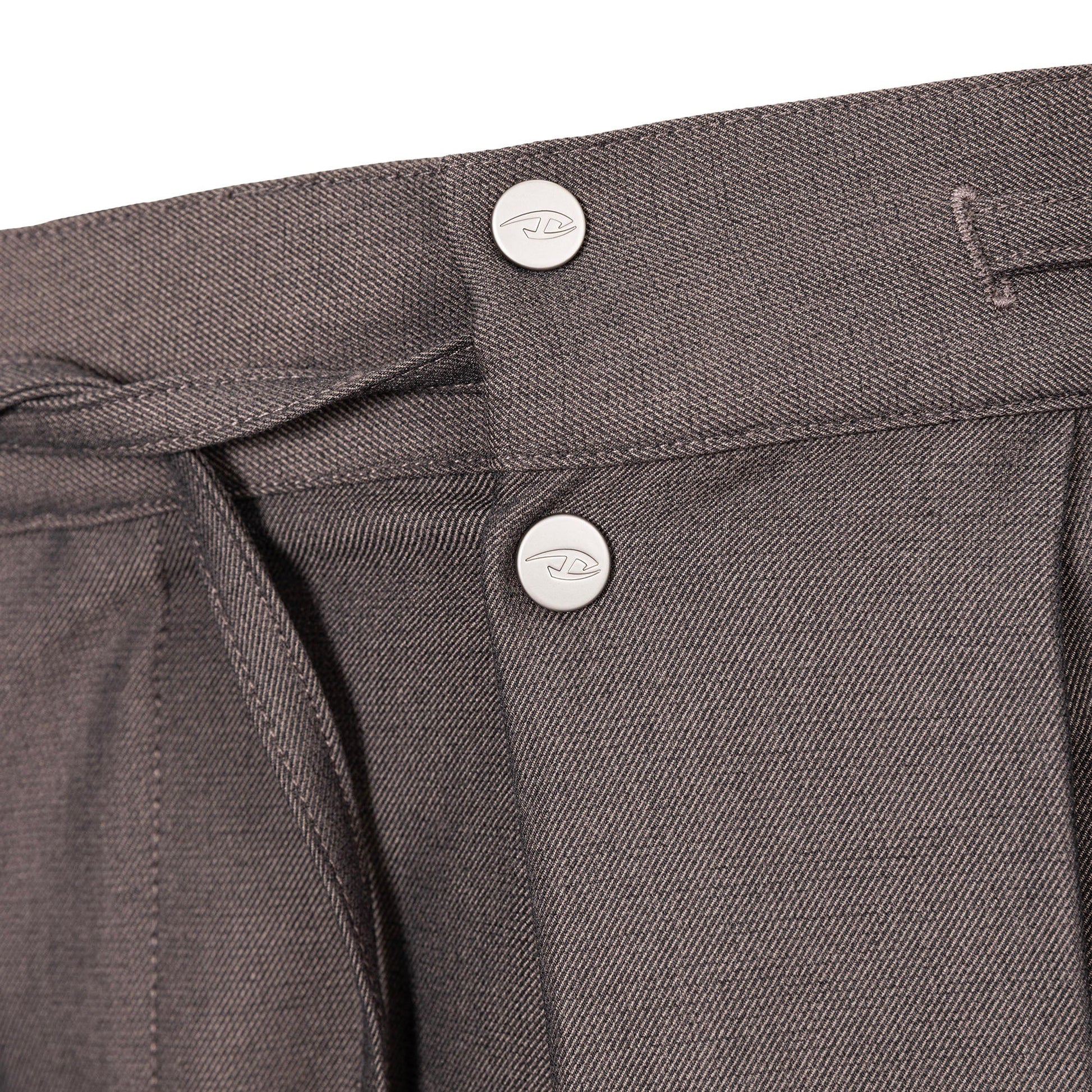 CATSSTAC Tie-Belt Wool-Blend Pleated Trousers-Pants-M-Free Shipping Leatheretro