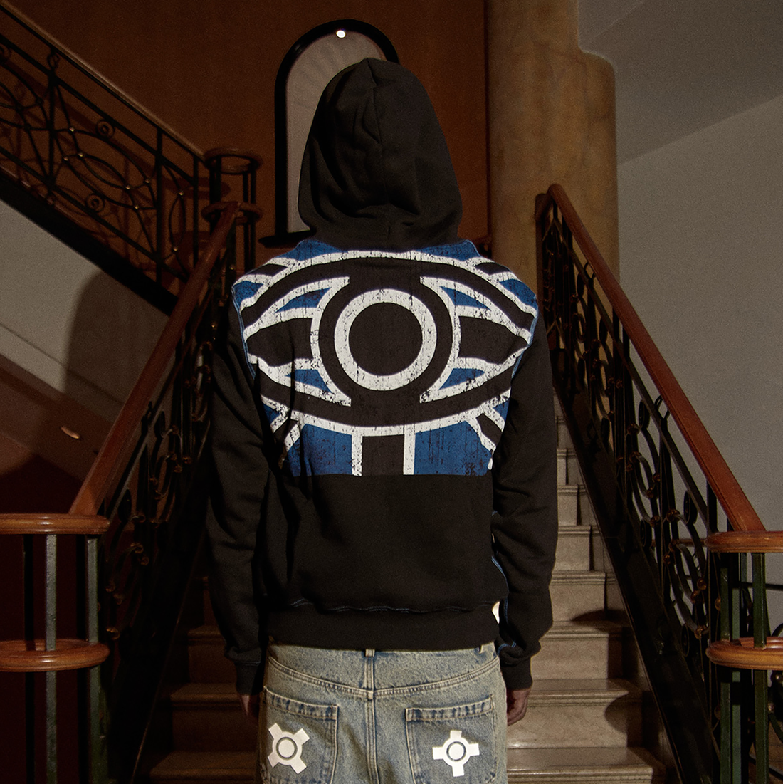 PHANTOMHUNTER Diamond Graphic Cropped Zip Hoodie-Hoodie-M-Free Shipping Leatheretro