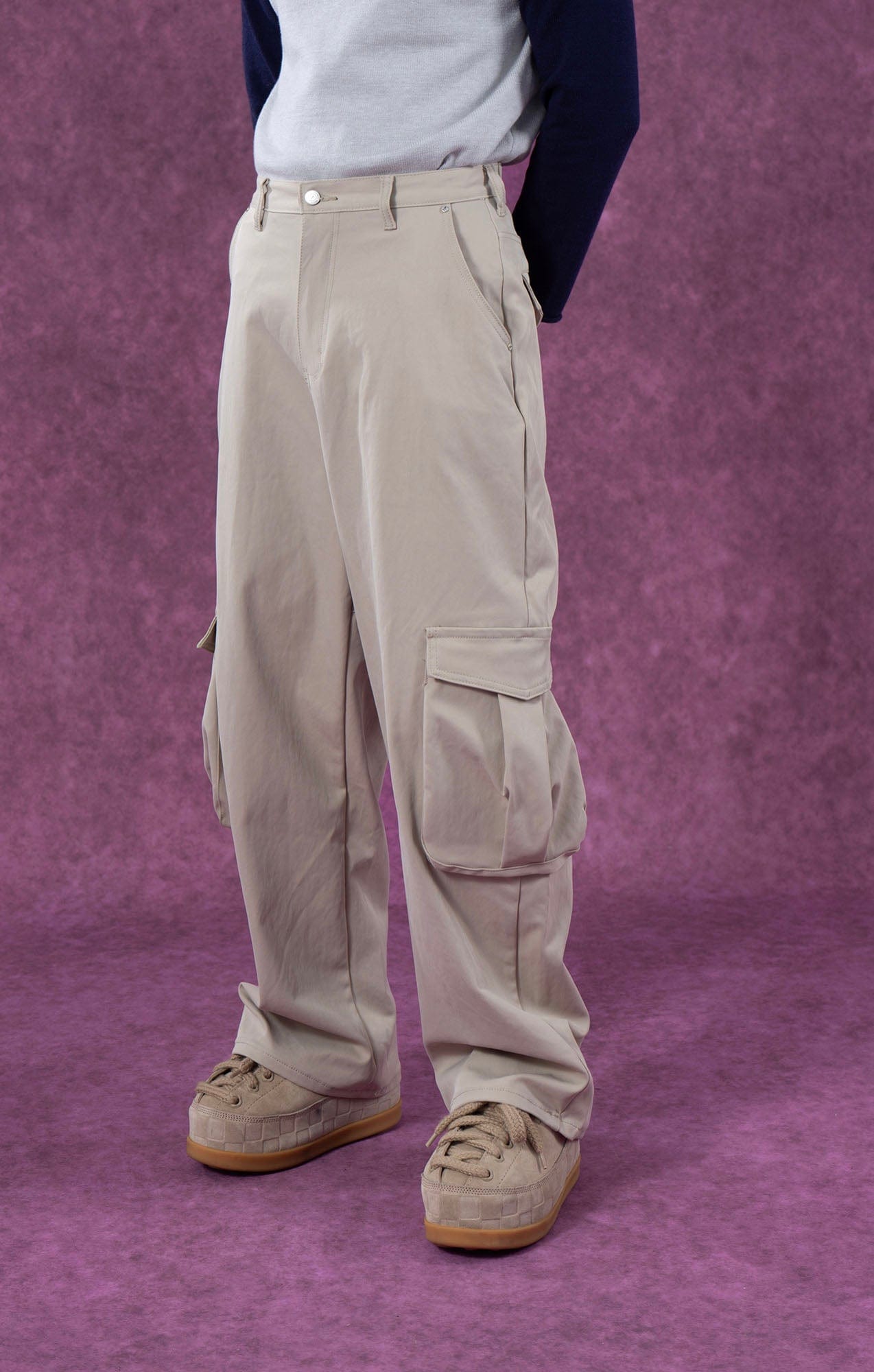 CLP Essential Multi-Pockets Cargo Pants-Pants-S-Apricot-Free Shipping Leatheretro