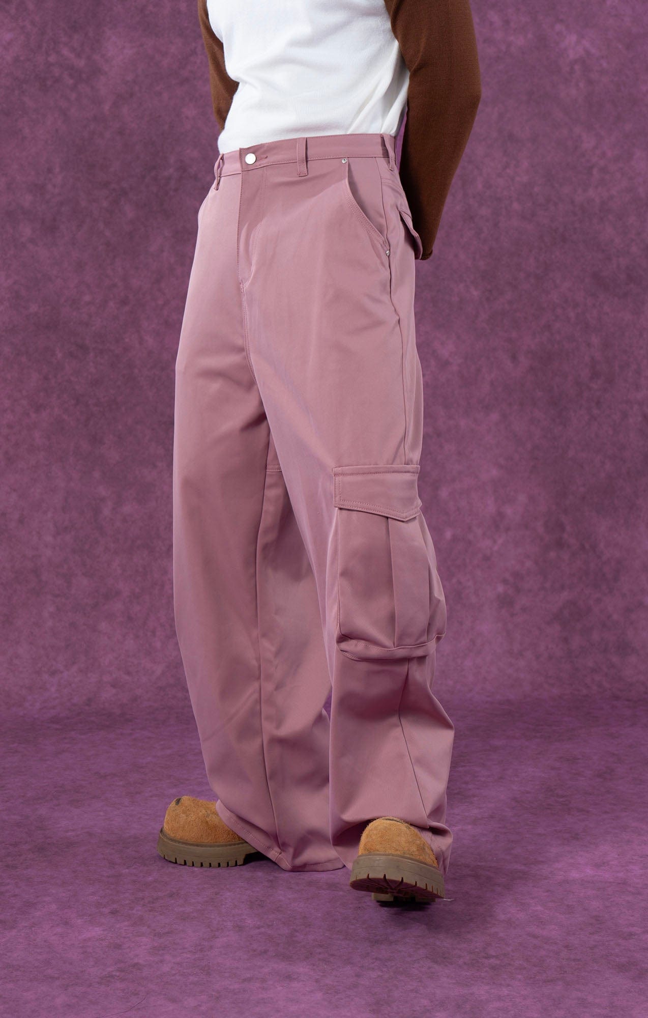 CLP Essential Multi-Pockets Cargo Pants-Pants-S-Apricot-Free Shipping Leatheretro