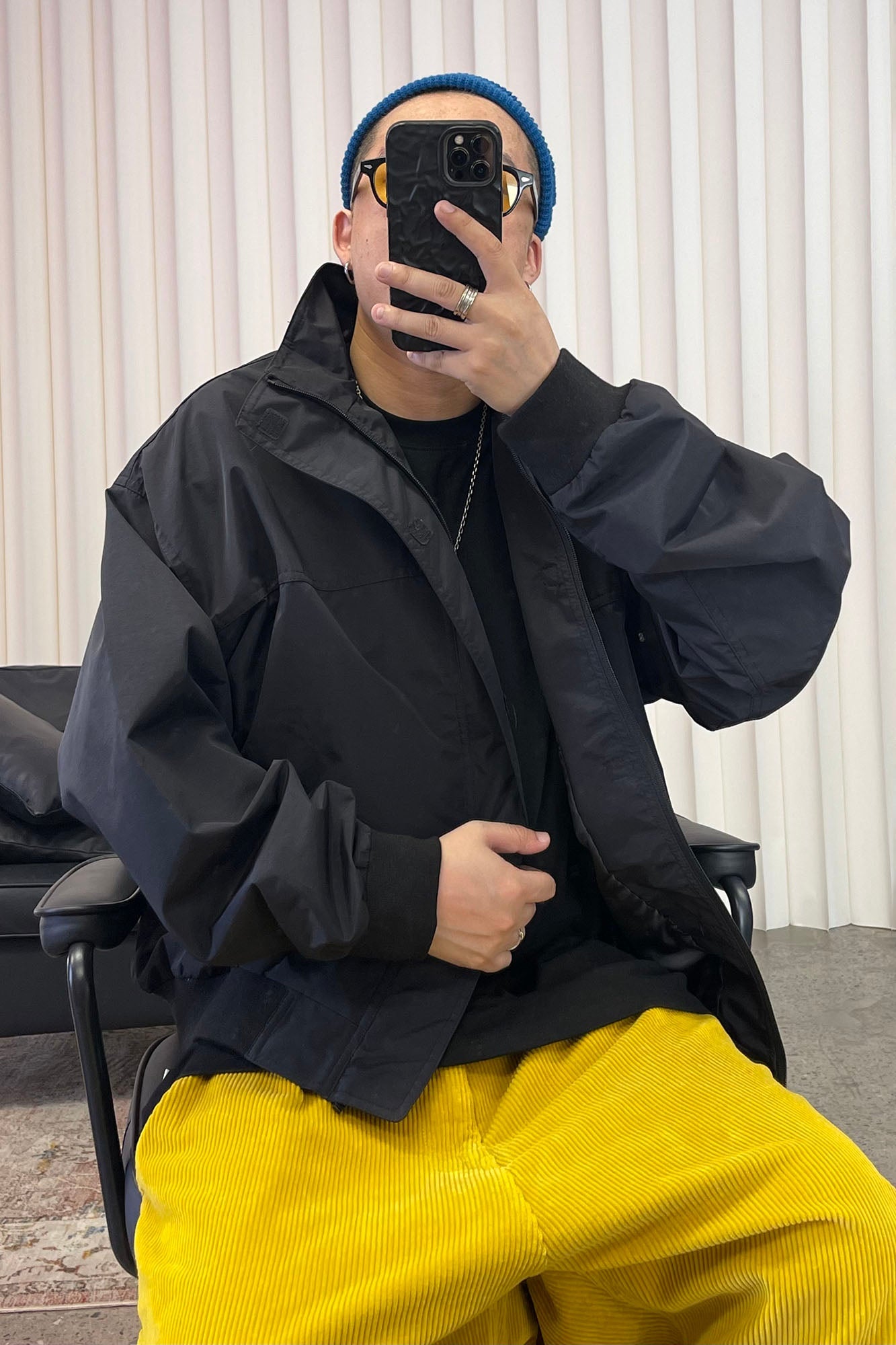 ME DA IGUAL Stand Collar Utility Waterproof Jacket-Jacket-M-Black-Free Shipping Leatheretro