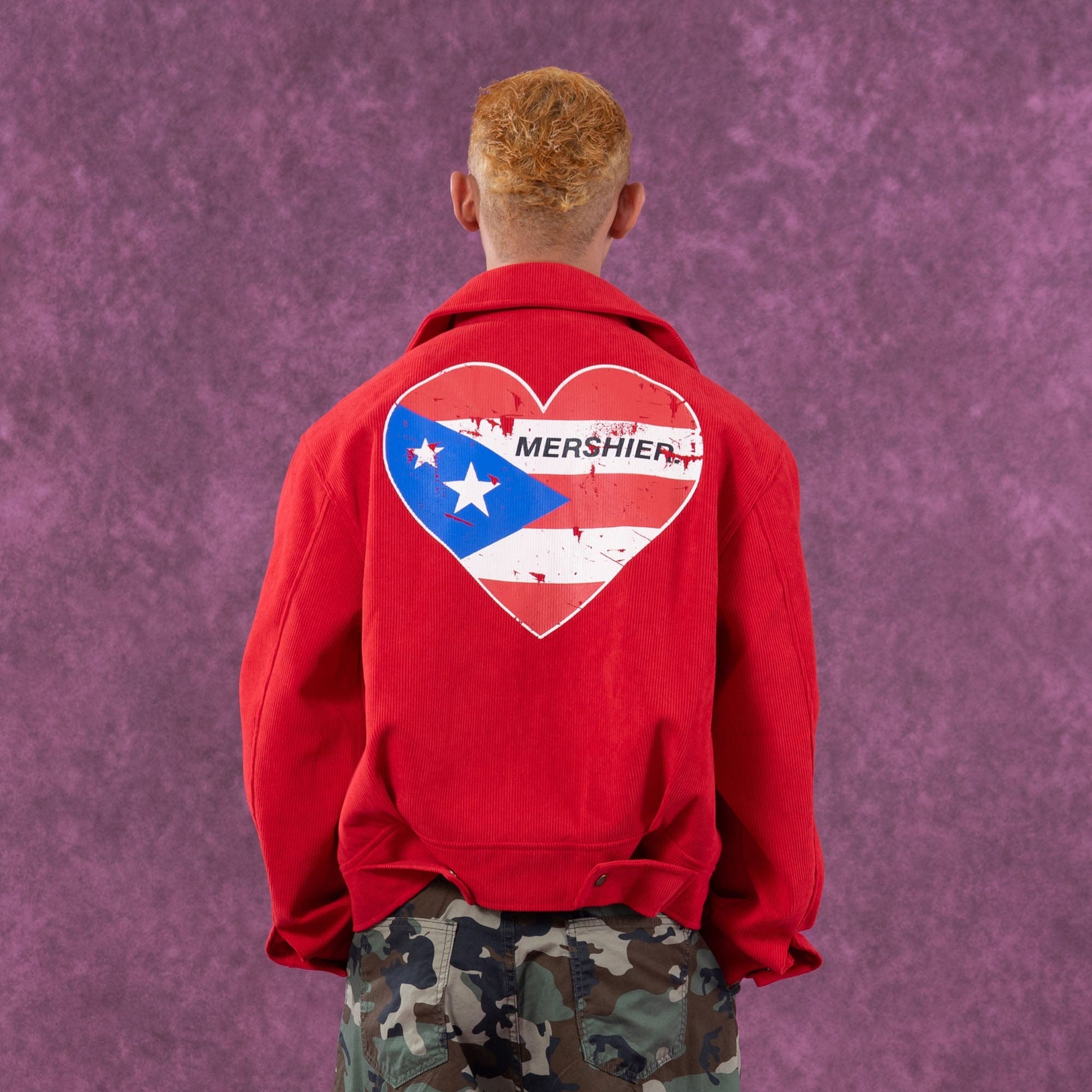 CLP Retro Patch Corduroy Jacket-Jacket-M-Red-Free Shipping Leatheretro