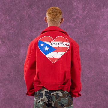 CLP Retro Patch Corduroy Jacket-Jacket-M-Red-Free Shipping Leatheretro