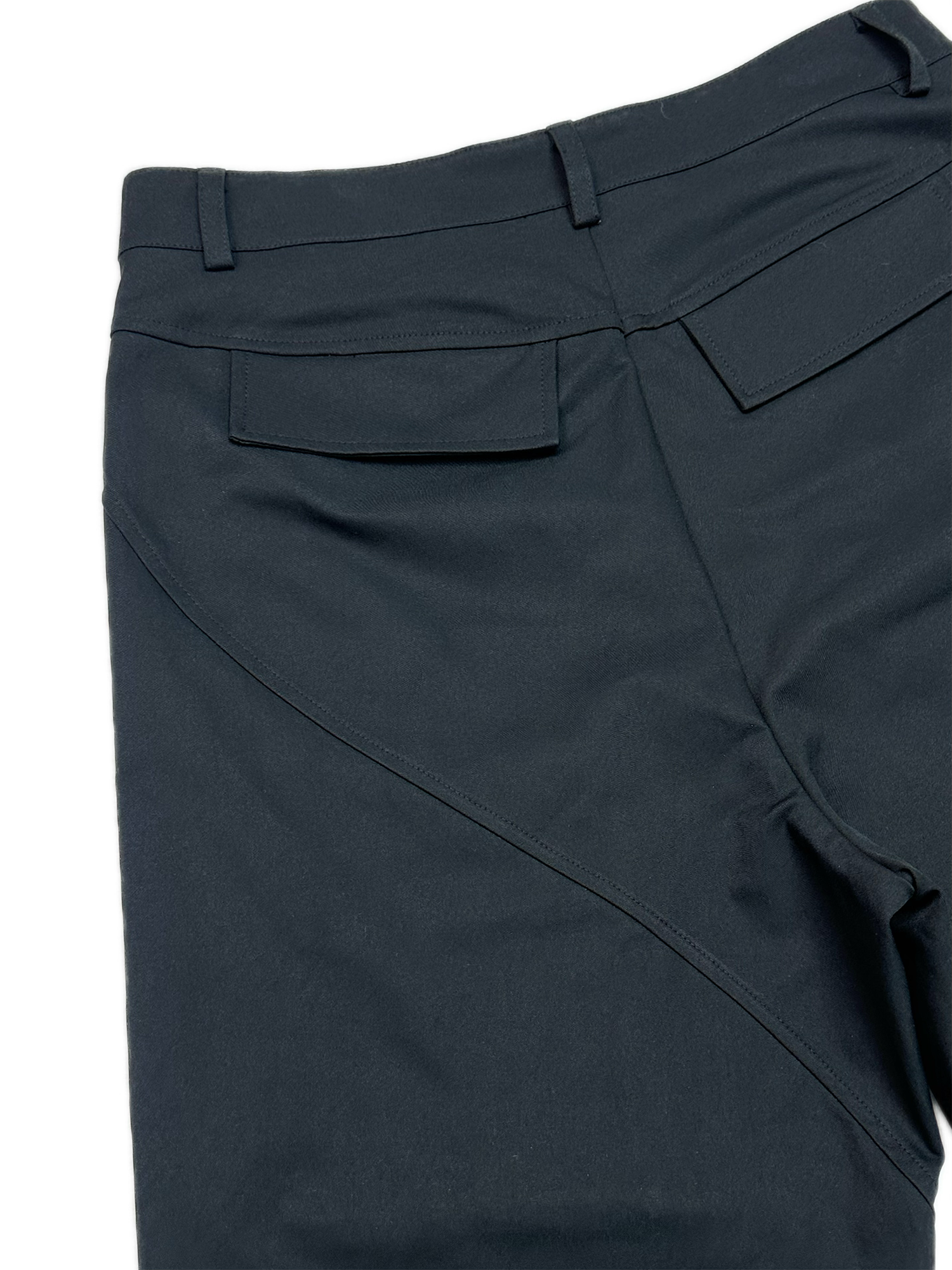 KADAKADA Paneled Wide-Leg Cargo Pants-Pants-M (Preorder)-Black-Free Shipping Leatheretro