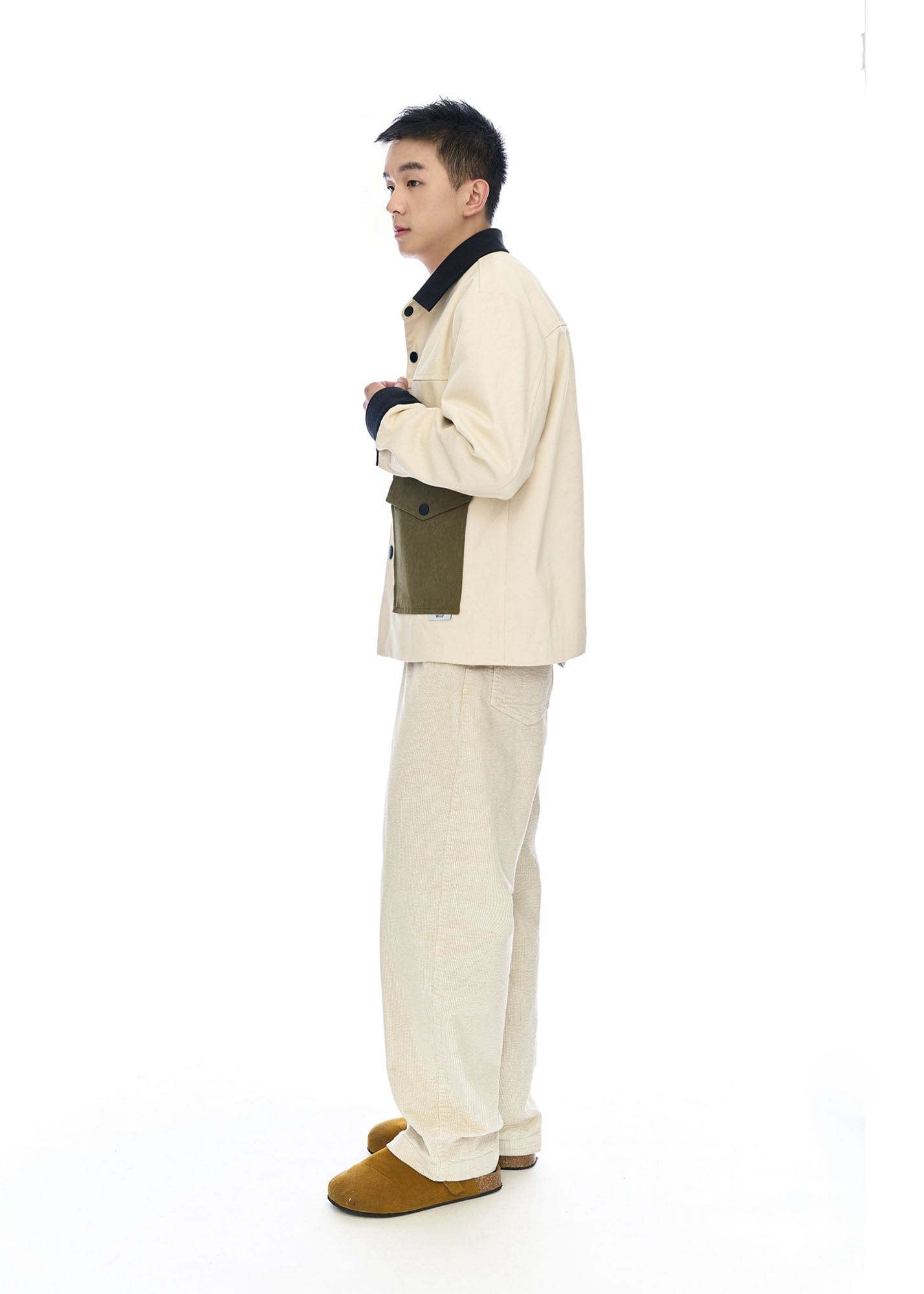 WIID Contrast Utility Pocket Barn Jacket-Jacket-M-Free Shipping Leatheretro