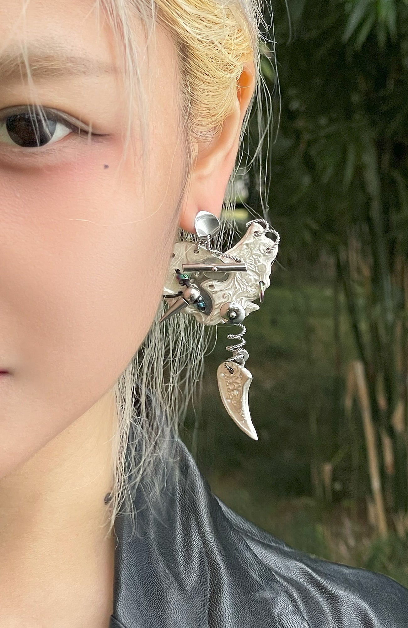 ILLUSORY ¡Á YBDX ZHAXii Tribal-Mechancial Elaborate Earring-Earring-Single£¨Preorder£©-Free Shipping Leatheretro