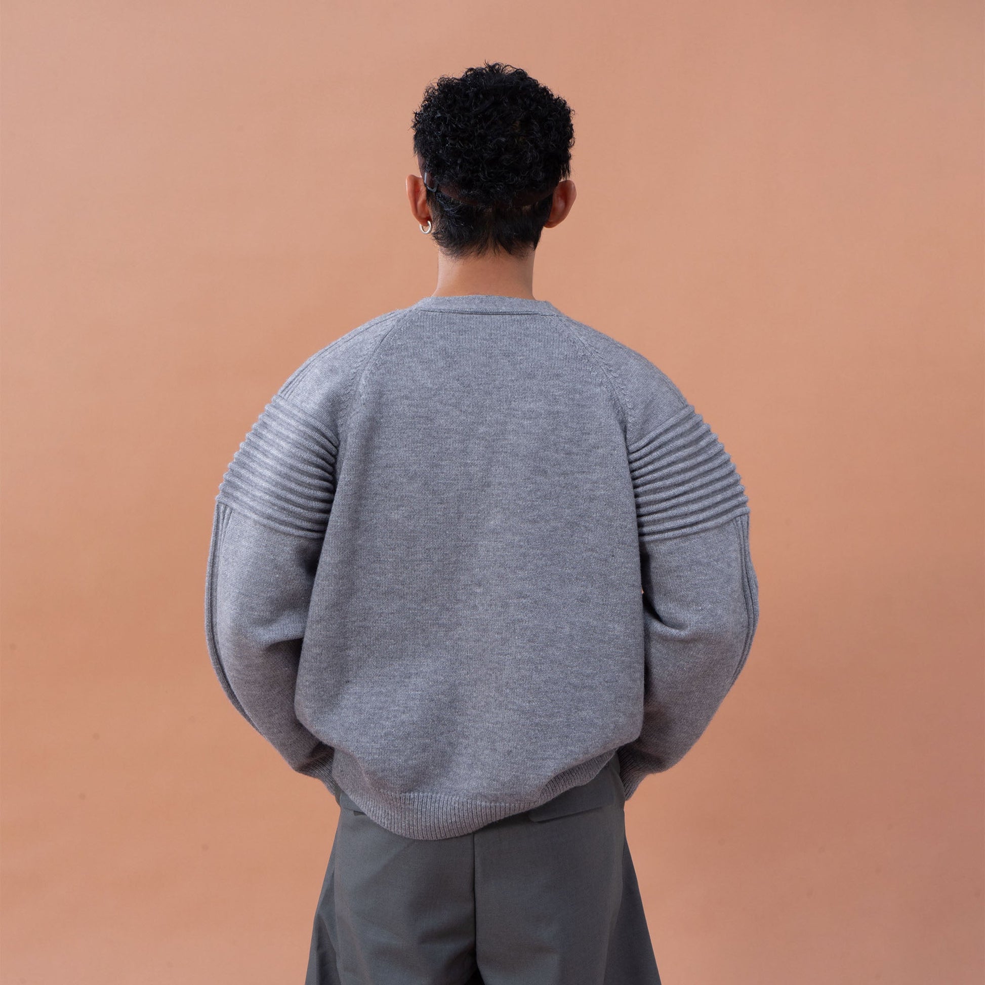 CLP Modern V-Neck Cardigan-Jacket-M-Red-Free Shipping Leatheretro