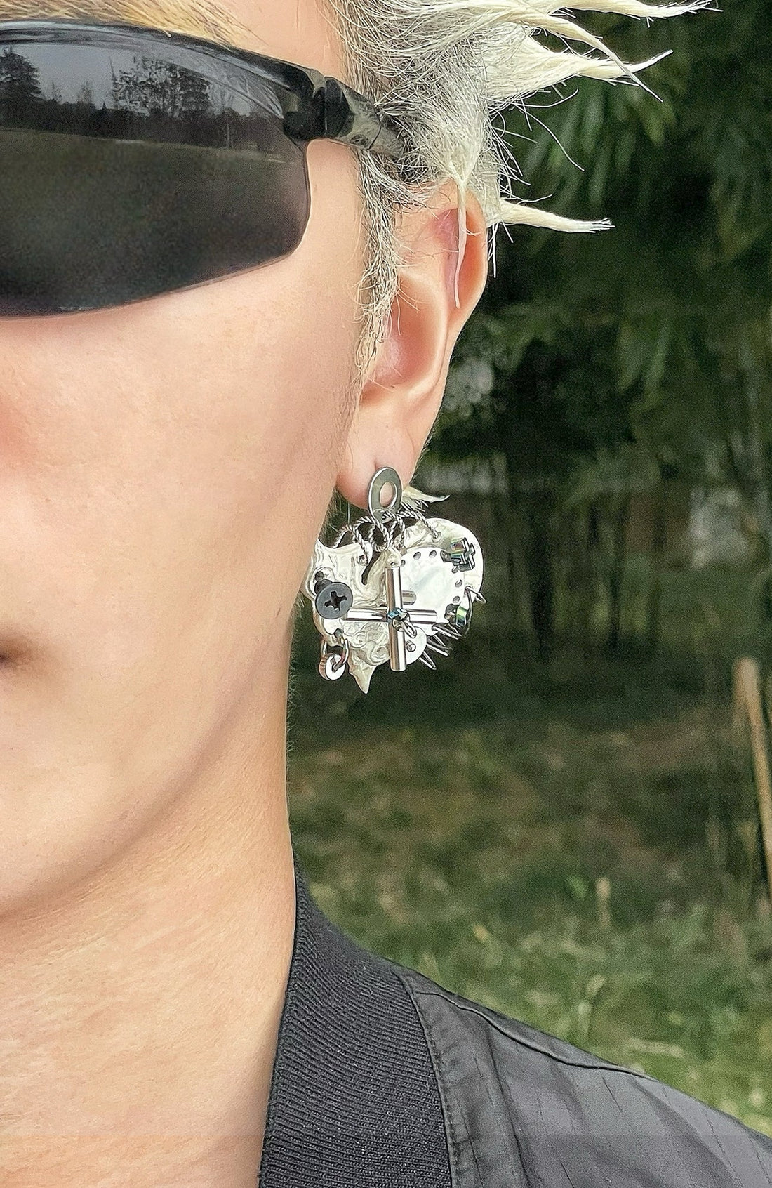 ILLUSORY ¡Á YBDX ZHAXii Tribal-Mechancial One-Piece Earring-Earring-Single (Preorder)-Free Shipping Leatheretro