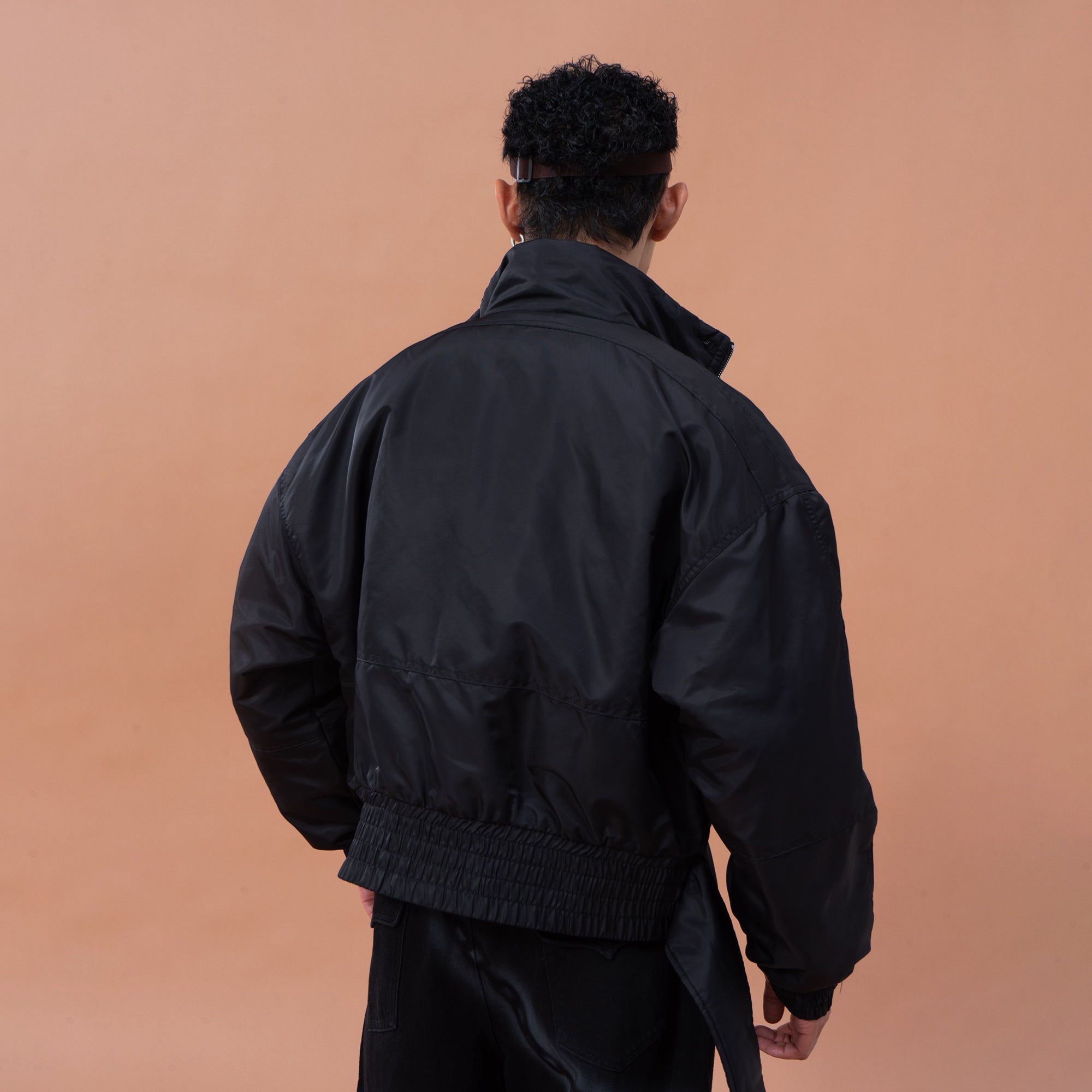 CLP Raglan Cropped Puffer Jacket-Jacket-M-Gray-Free Shipping Leatheretro