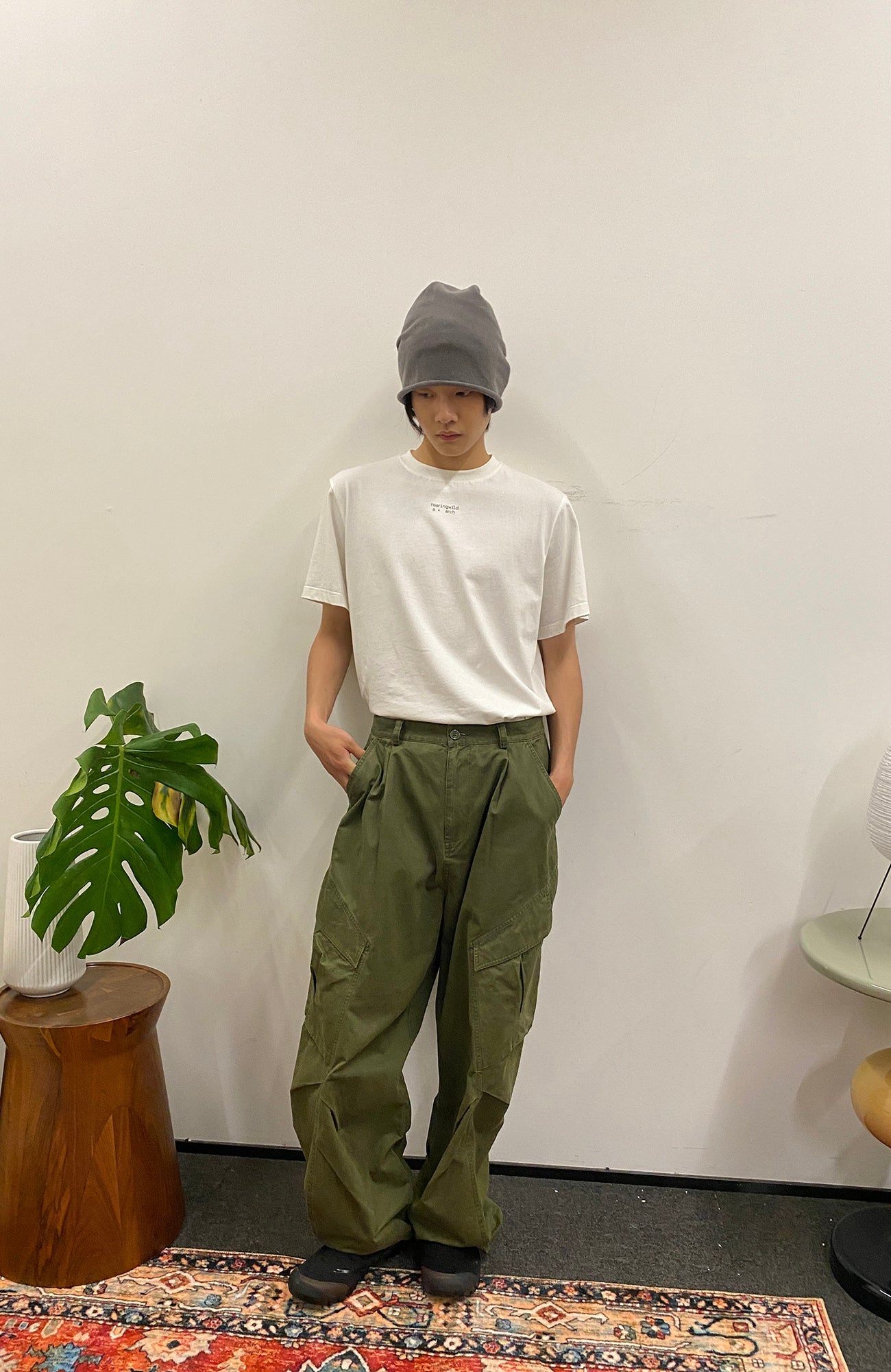 ROARINGWILD A ARCH Classic Utility Parachute Pants-Pants-XS-Green-Free Shipping Leatheretro