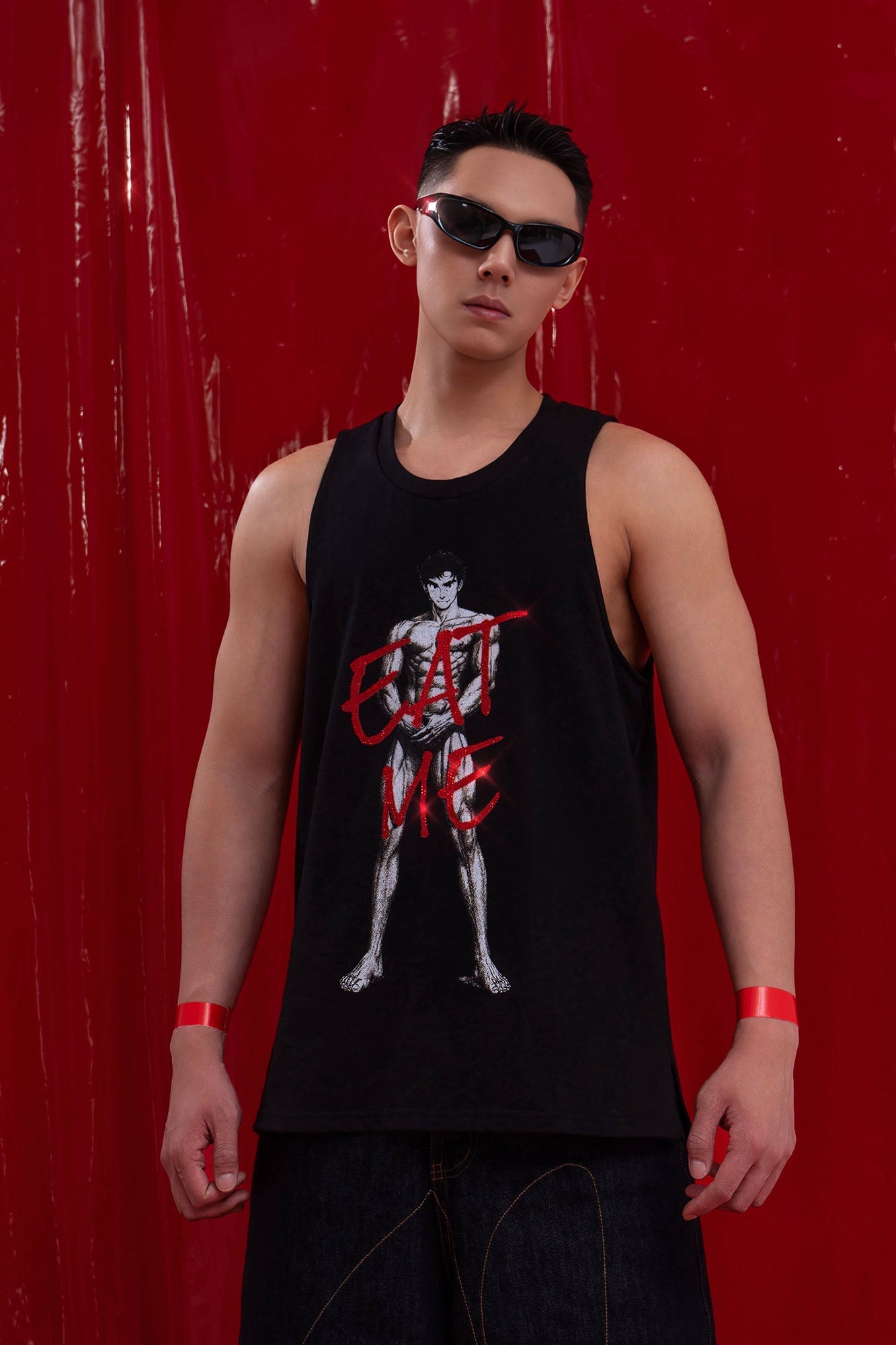 CLP Diamond Eat Me Graphic Tank Top-Tank Top-S-Free Shipping Leatheretro