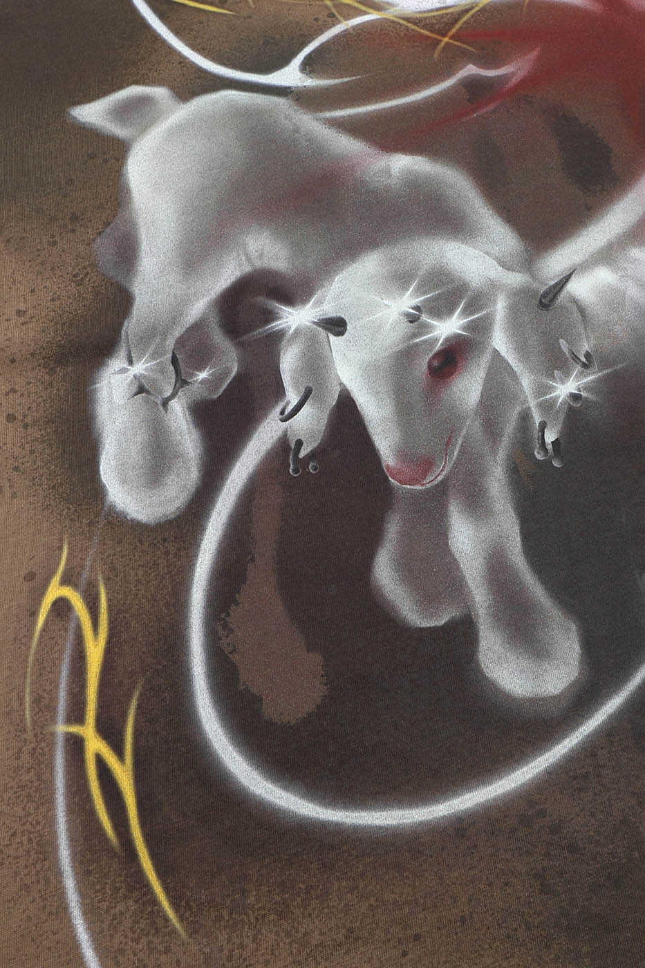 DND4DES Abstract Sheep Graffiti T-Shirt-T Shirt-S-Free Shipping Leatheretro