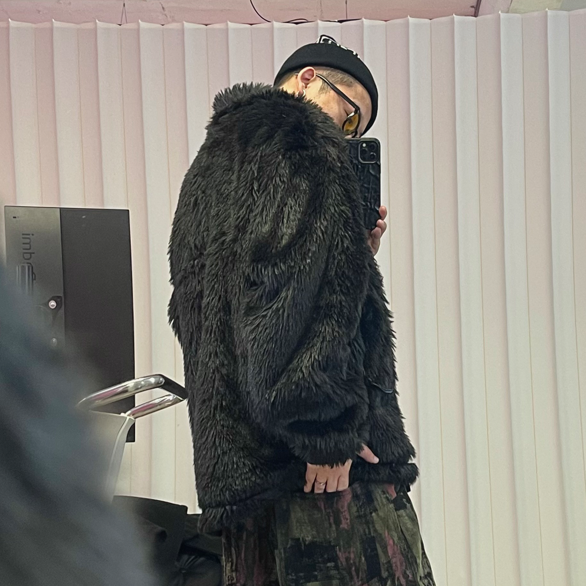 ME DA IGUAL Shaggy Multi-Pocket Faux Fur Jacket-Jacket-M-Free Shipping Leatheretro