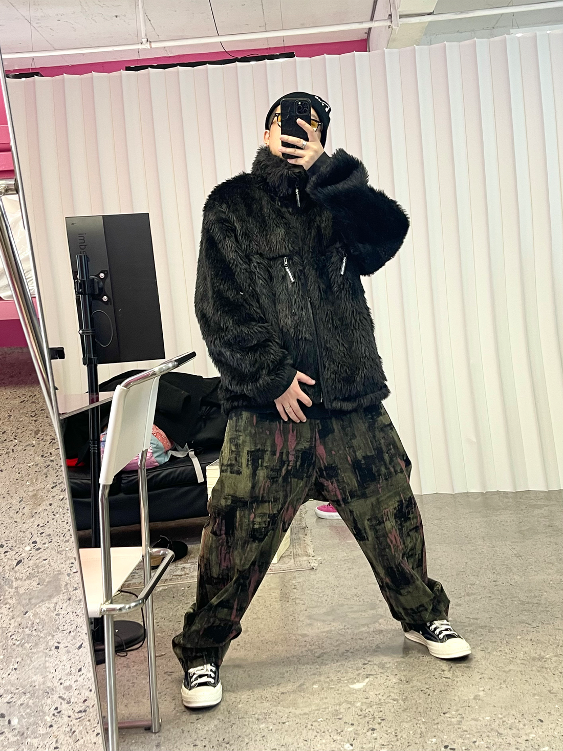 ME DA IGUAL Shaggy Multi-Pocket Faux Fur Jacket-Jacket-M-Free Shipping Leatheretro