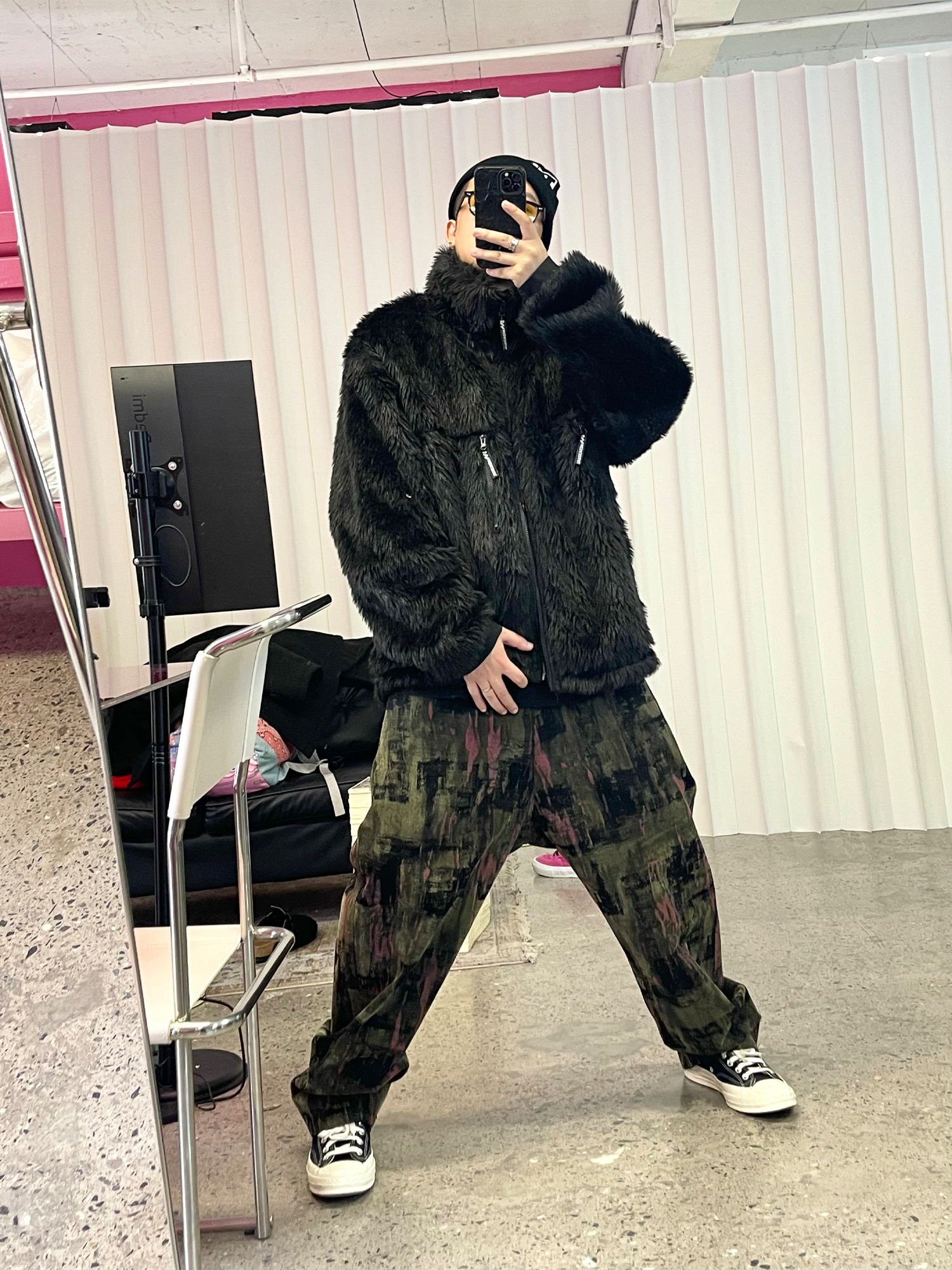 ME DA IGUAL Shaggy Multi-Pocket Faux Fur Jacket-Jacket-M-Free Shipping Leatheretro