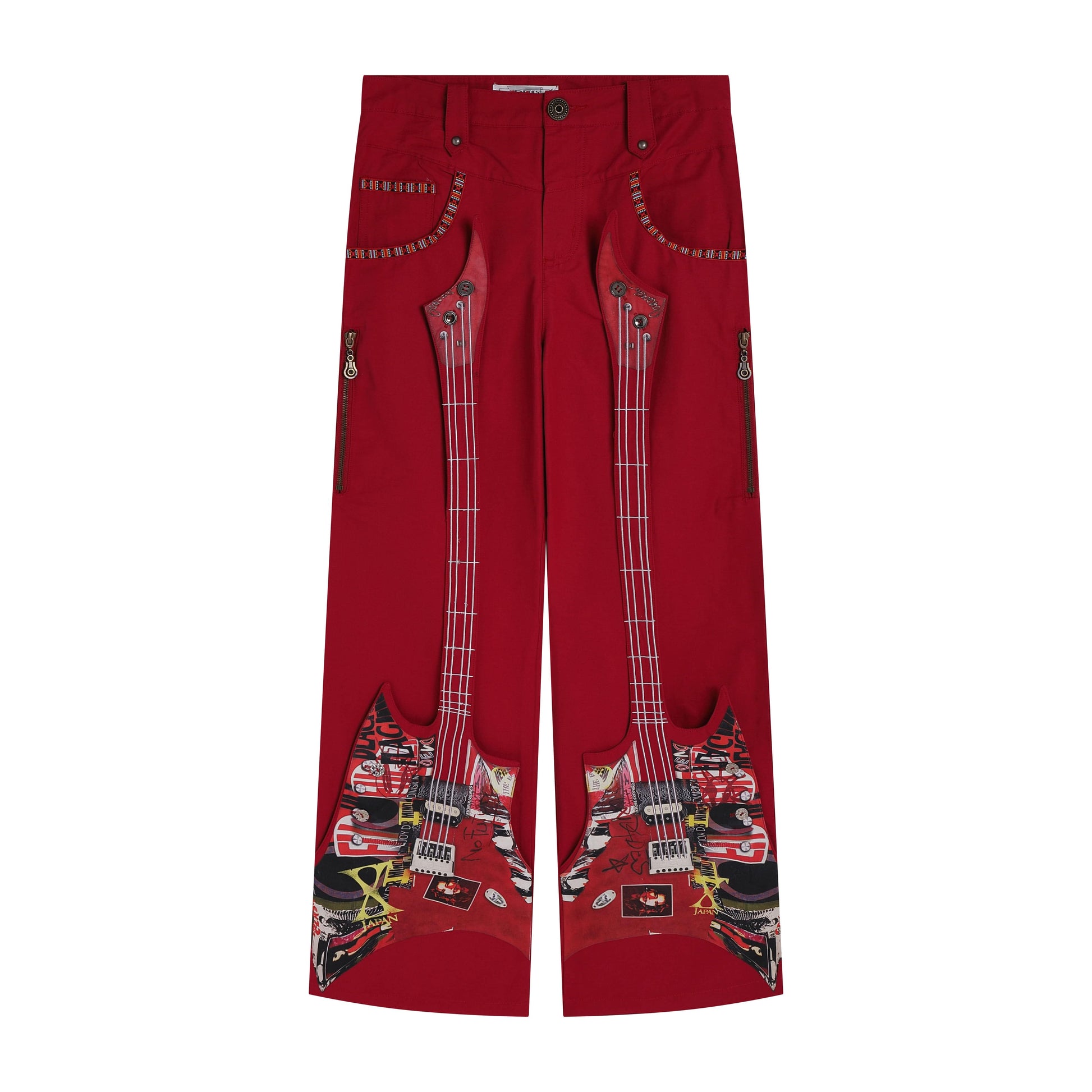 DND4DES The Bass Pants Red-Pants-XS-Free Shipping Leatheretro