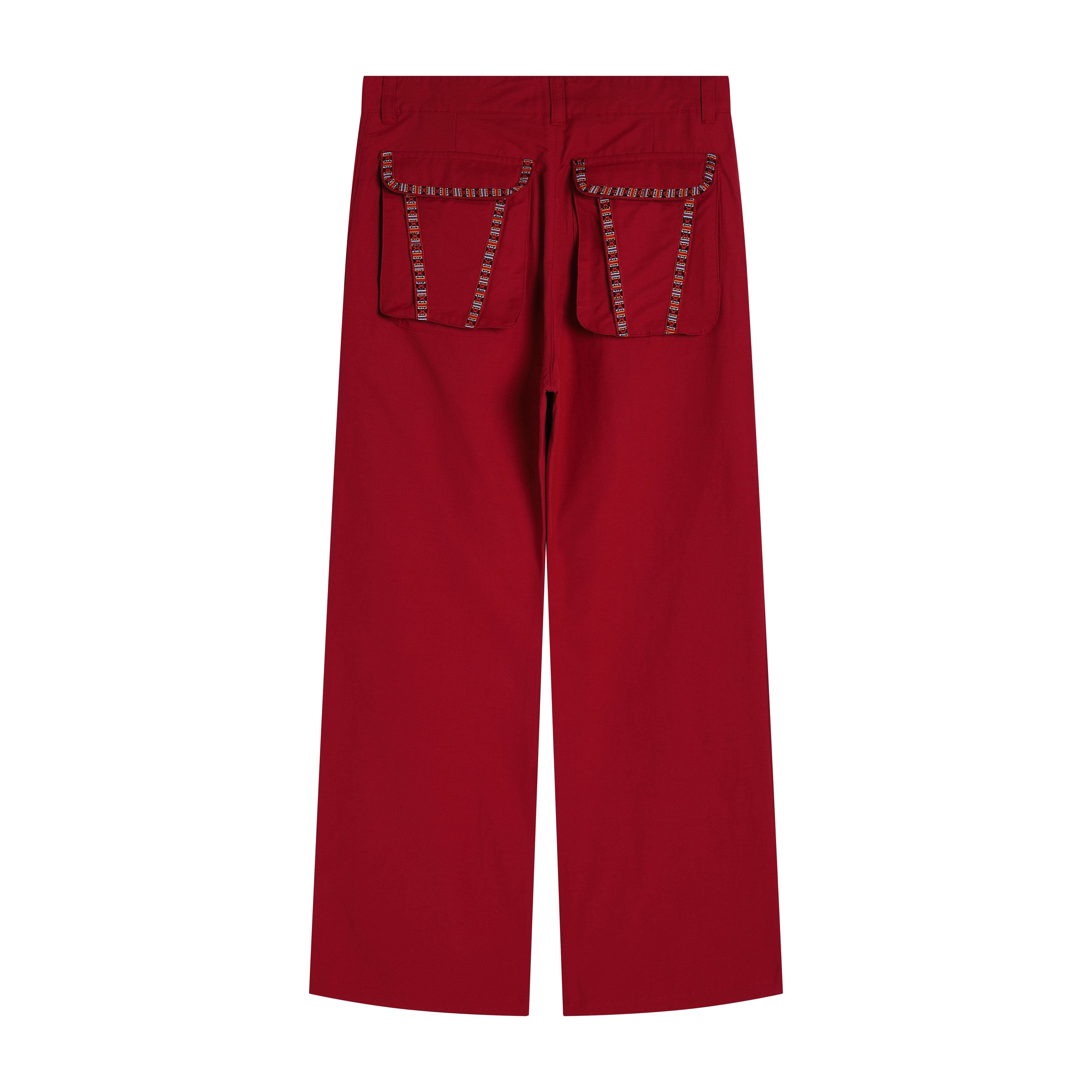 DND4DES The Bass Pants Red-Pants-XS-Free Shipping Leatheretro
