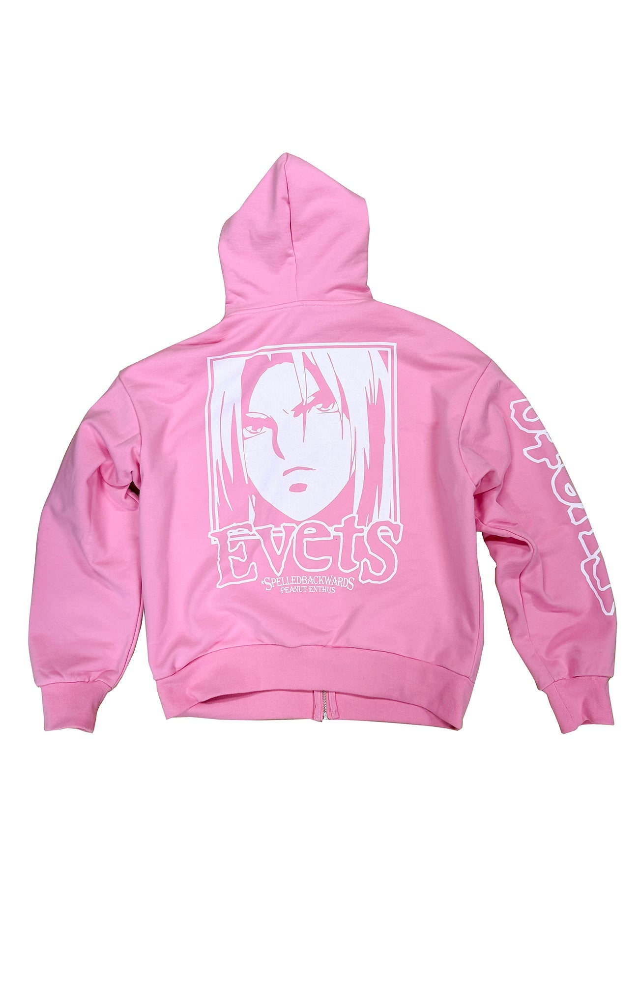 EVETS Anime Graphic Zip-Up Hoodie-Jacket-S-Free Shipping Leatheretro